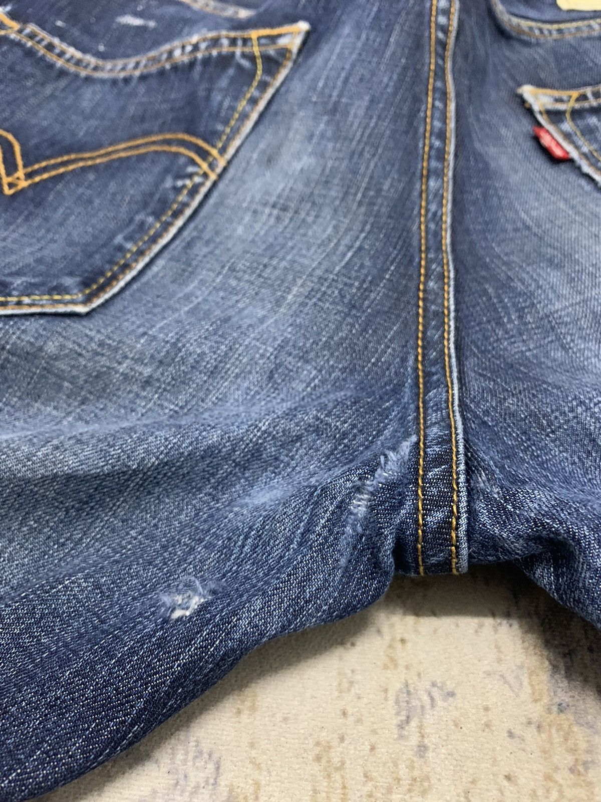 Levi's Levi’s 502 Distressed Straight Leg Jeans – Vintage Denim Size US 34 / EU 50 - 15 Thumbnail