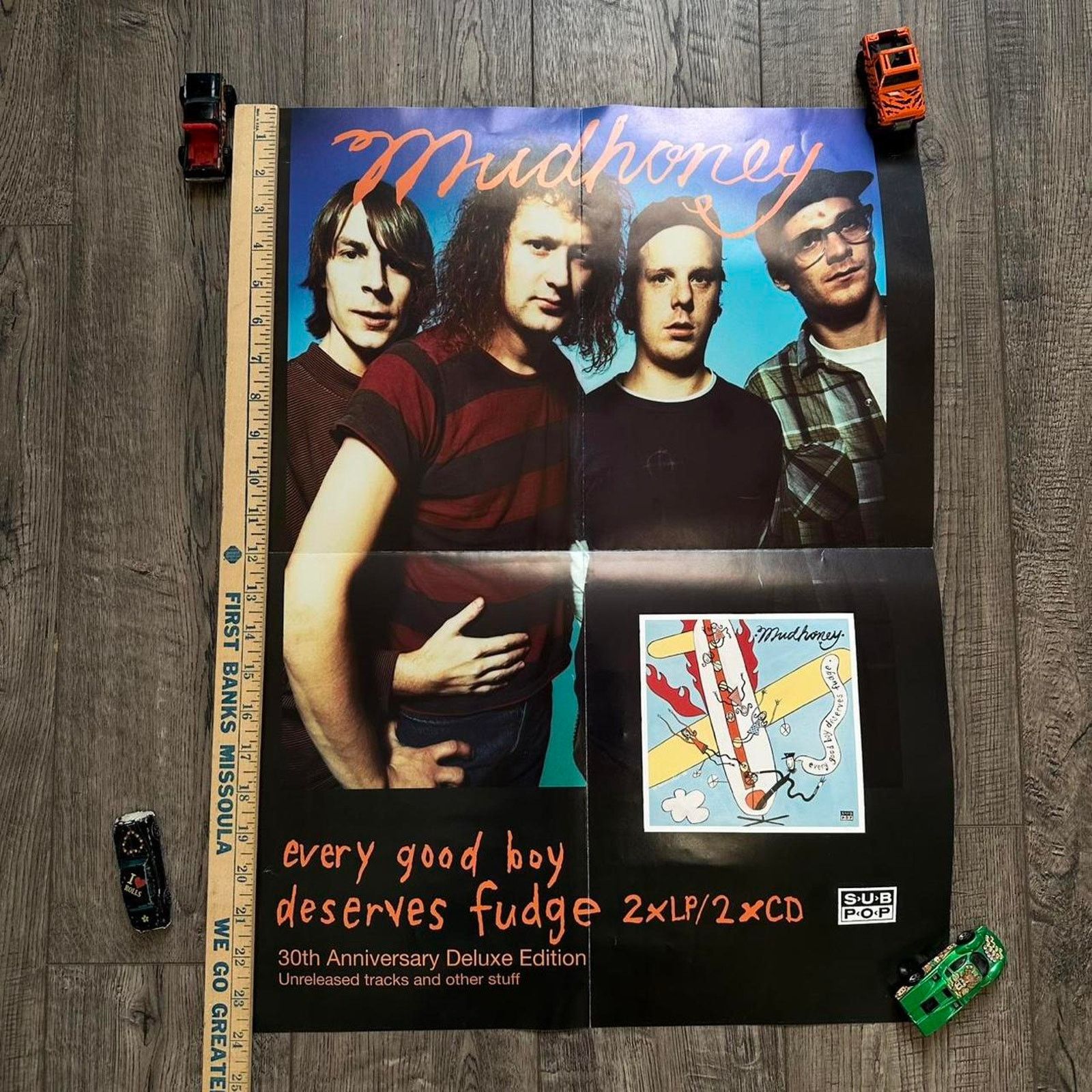 Vintage Mudhoney Every Good Boy Deserves Fudge Record Poster Print Size ONE SIZE - 2 Thumbnail