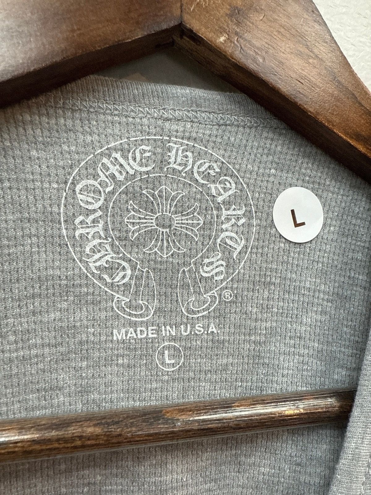 Chrome Hearts New Chrome Hearts Scroll Logo Thermal Long Sleeve Size US L / EU 52-54 / 3 - 3 Thumbnail