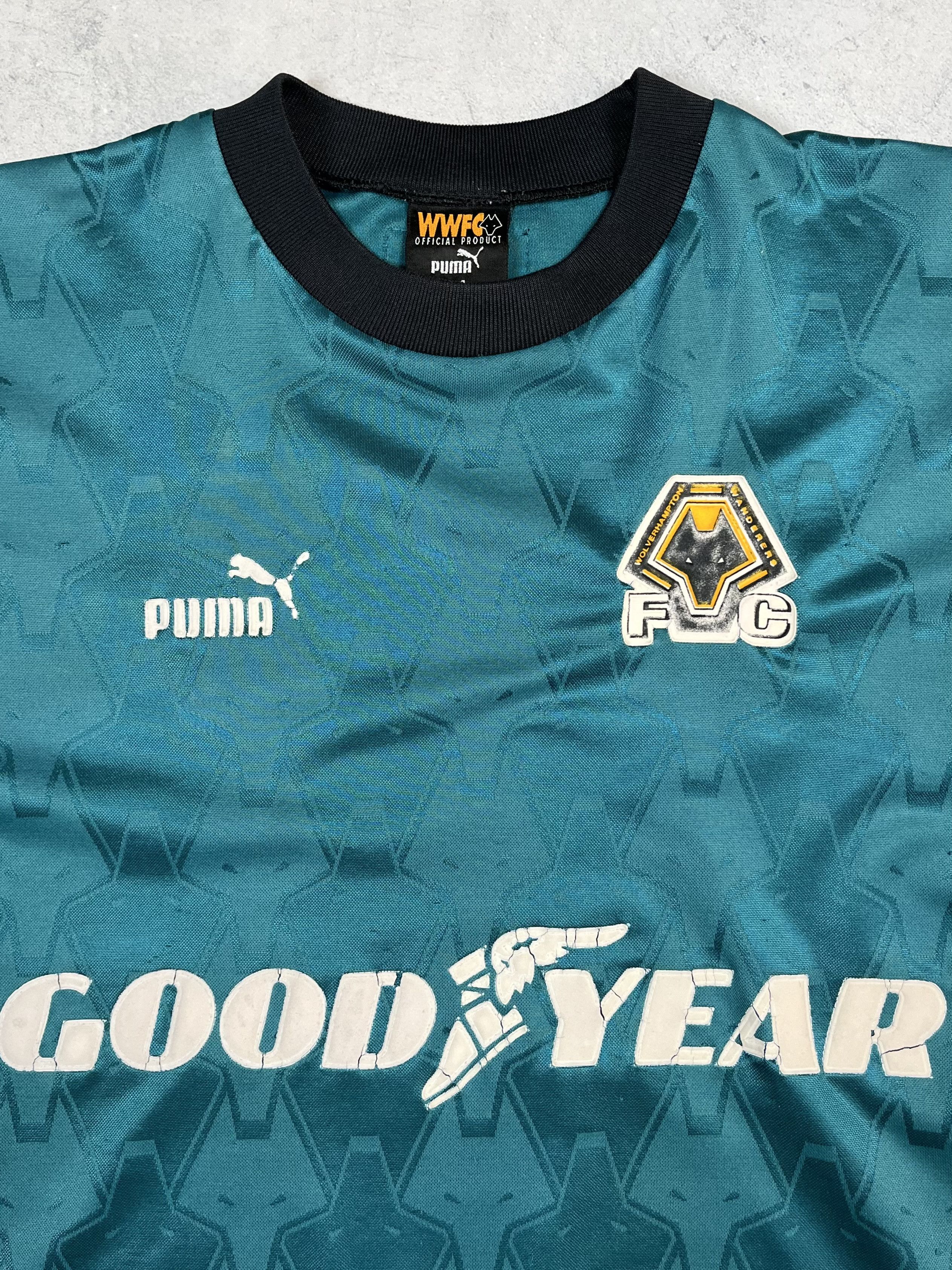 Puma Vintage Puma Wolverhampton Wanderers Soccer Jersey 1997/1999 Size US M / EU 48-50 / 2 - 6 Thumbnail