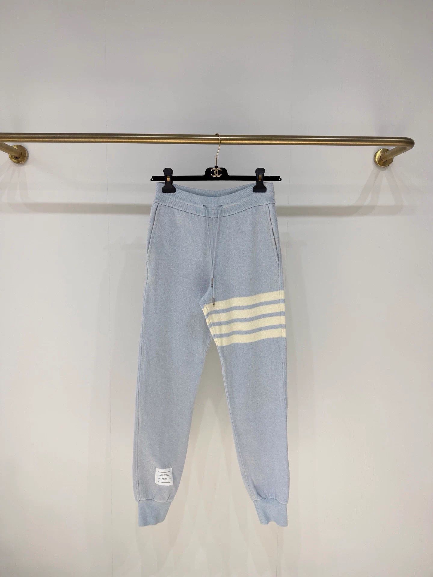 Thom Browne Thom Browne blue cashmere thick sweatpants 36 99 Size US 36 / EU 52 - 1 Thumbnail