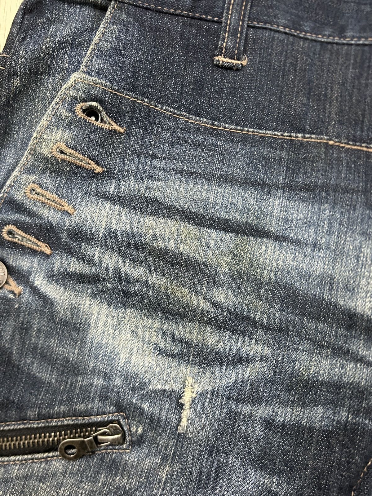 PPFM Vintage PPFM Japan Seditionaries Multi Zipper Jeans Size US 33 - 11 Thumbnail