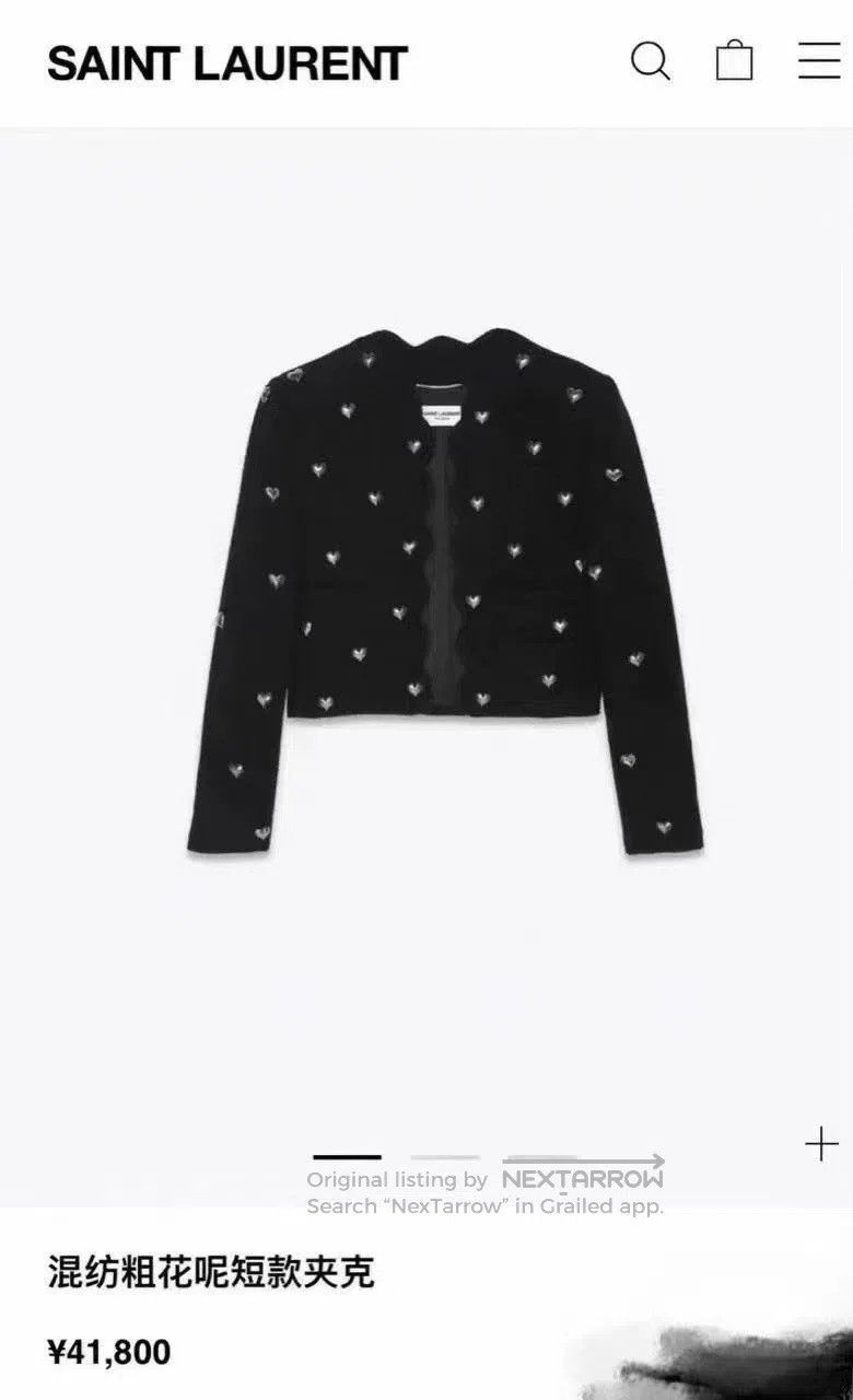 Saint Laurent Paris Saint Laurent Paris Heart Tartan Jacket Size XXS / US 00 / IT 34 - 2 Thumbnail