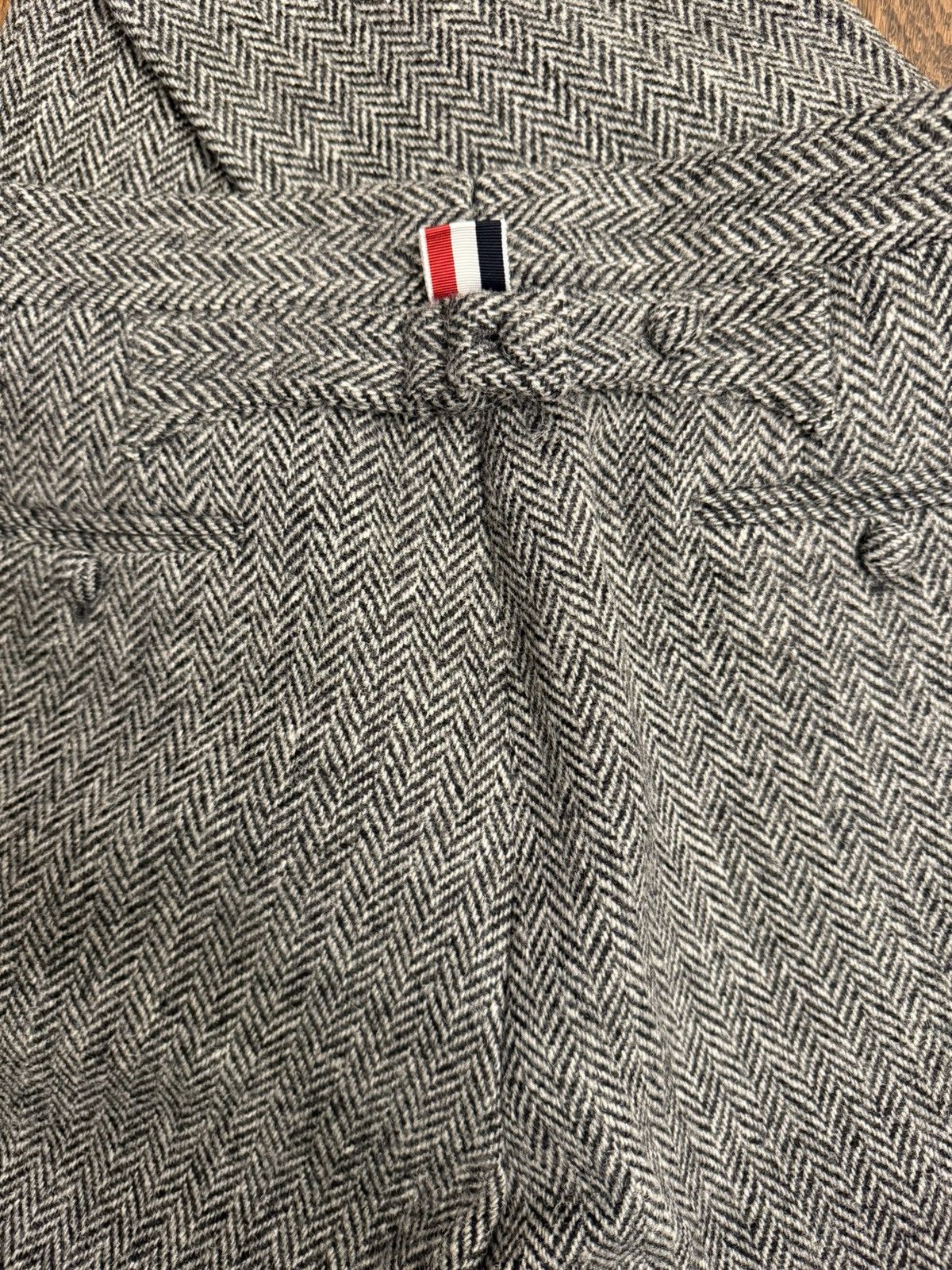 Thom Browne Classic Backstrap Trouser in Herringbone Harris Tweed Size US 32 / EU 48 - 4 Thumbnail