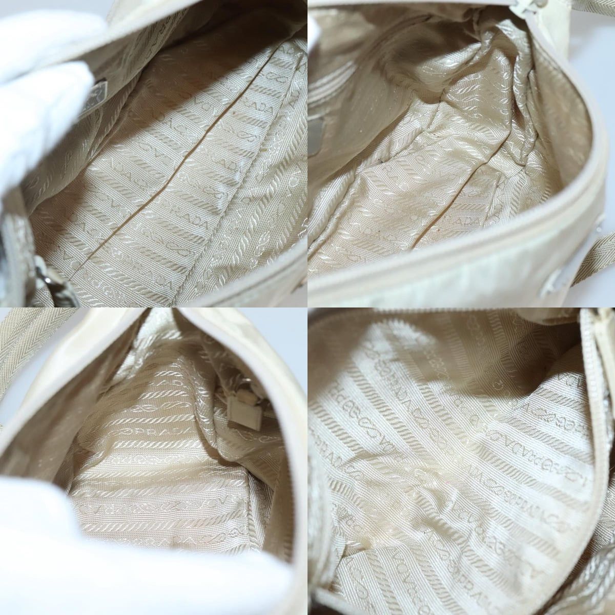 Prada PRADA Shoulder Bag Nylon Beige Silver Size ONE SIZE - 12 Thumbnail