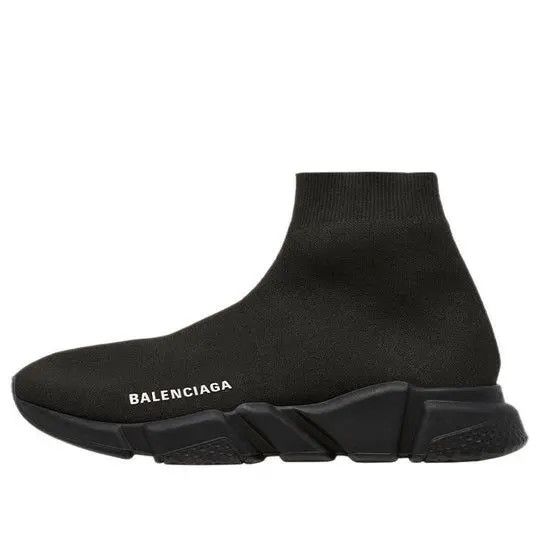 Balenciaga o1s1rm1025 Speed Recycled Knit Sneakers in Black Size US 9 / IT 39 - 4 Thumbnail