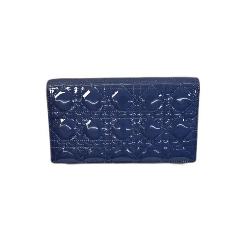 Dior DIOR Blue Chain Patent Leather Clutch Bag-2506 Size ONE SIZE - 1 Thumbnail