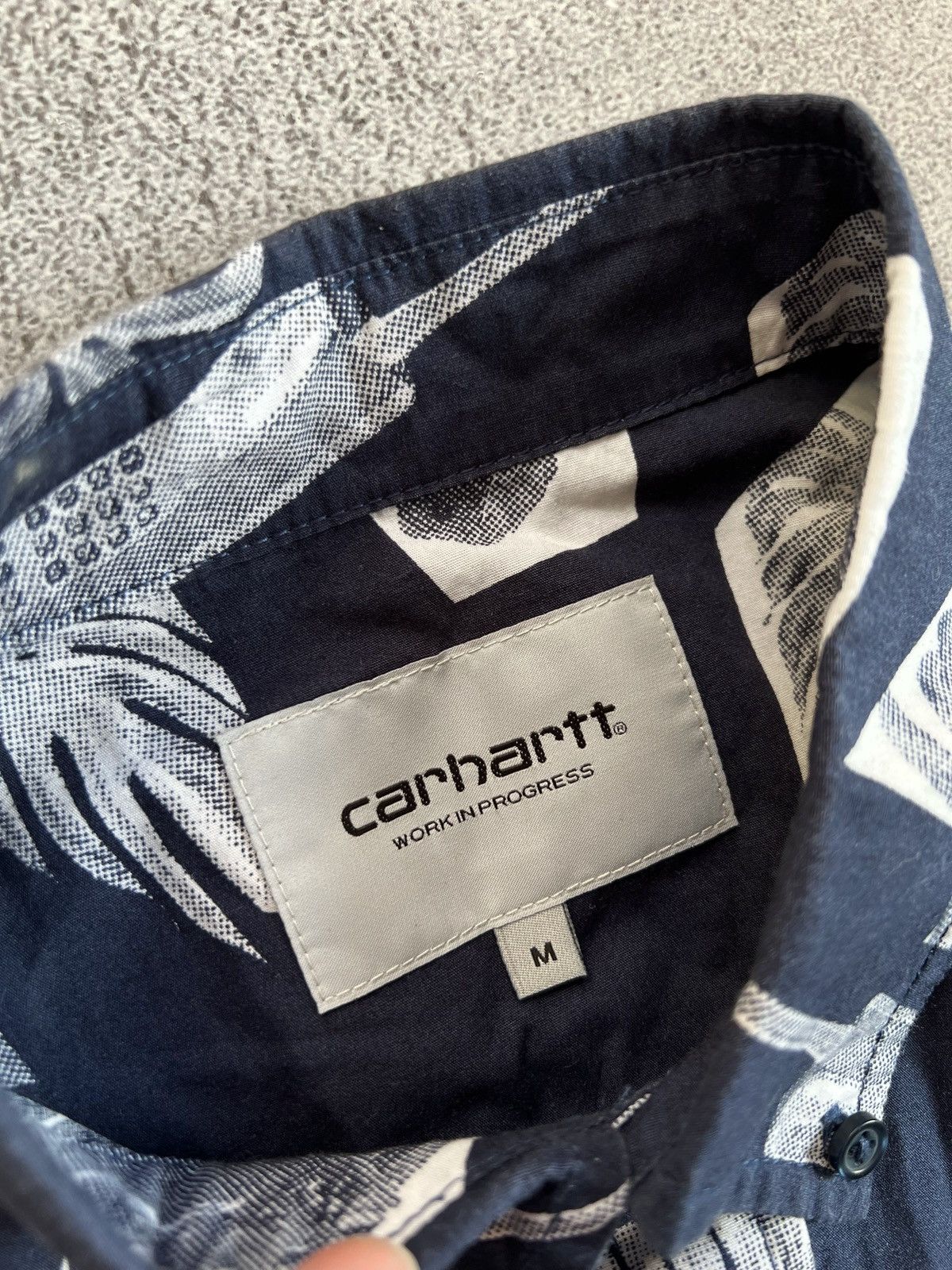 Carhartt Carhartt Wip Short Sleeve Button Shirt Collared Print Size M Size US M / EU 48-50 / 2 - 6 Thumbnail
