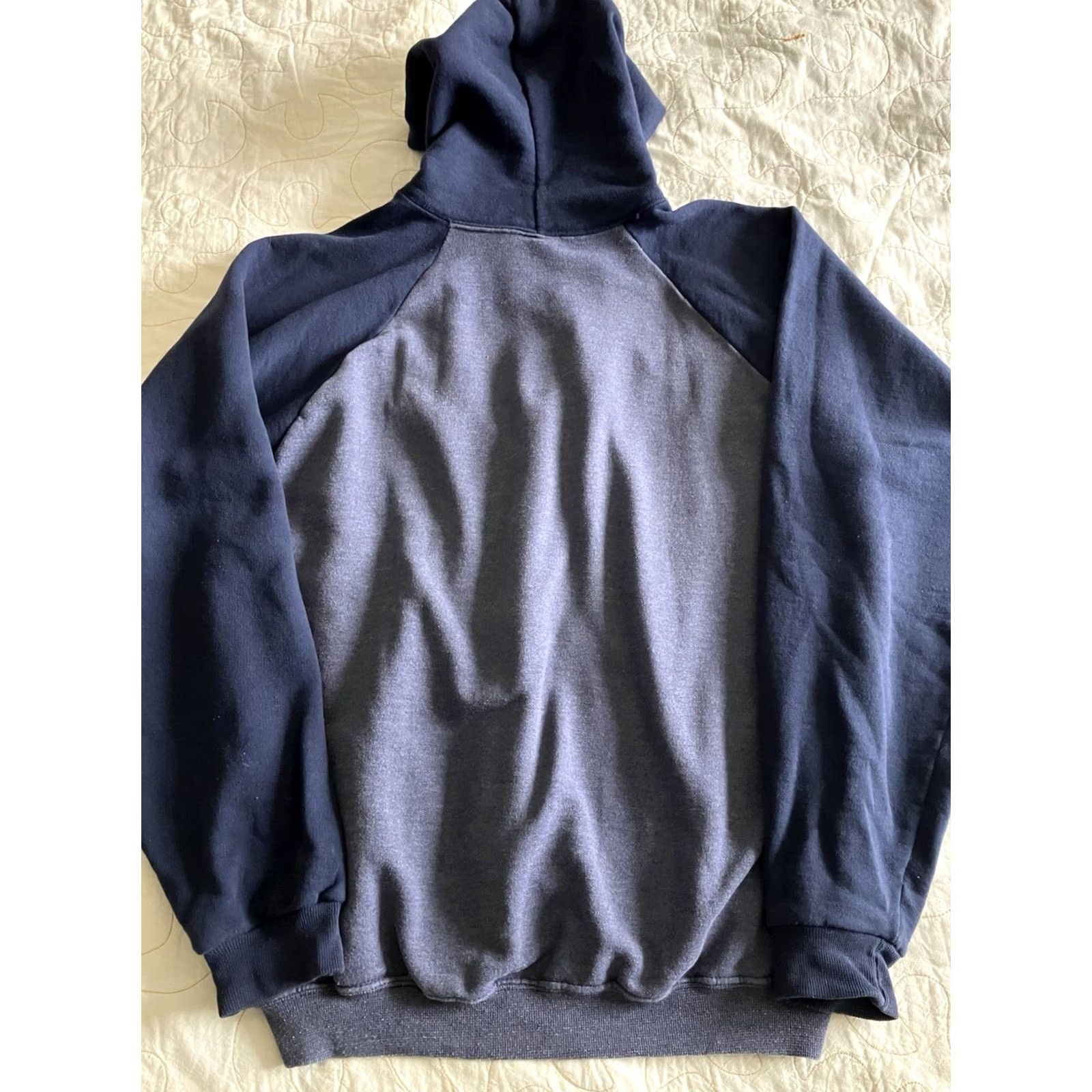 Jerzees Vintage Yellowstone National Park Hoodie Sweatshirt Mens XL Blue Two Tone Hooded Pullover Fleece Graphic Size US XL / EU 56 / 4 - 5 Thumbnail