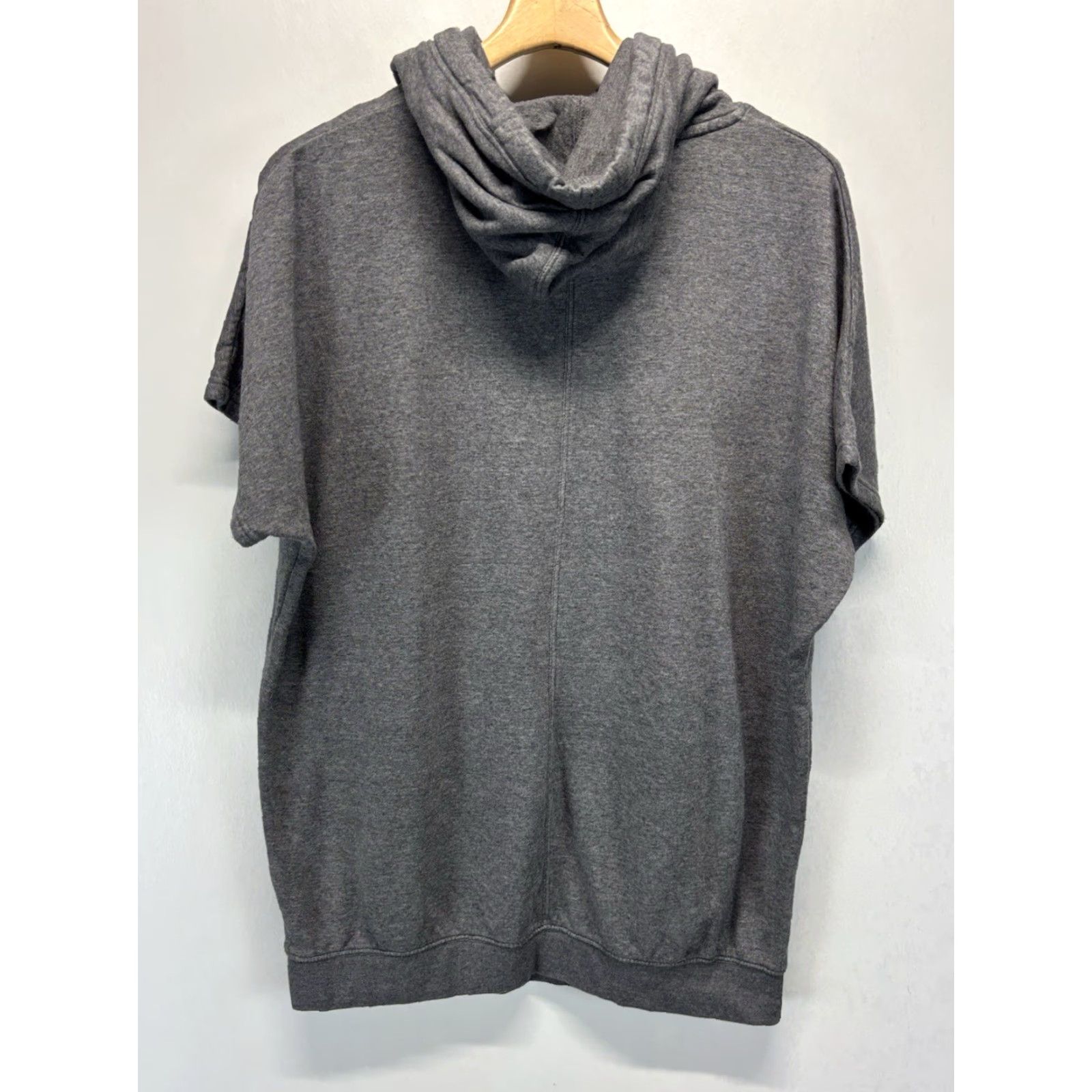 Nike Vtg Nike Hoodie Sweatshirt Sz Large Unisex Grey Cowl Neck Blue Tag Short Sleeve Size L / US 10 / IT 46 - 3 Thumbnail