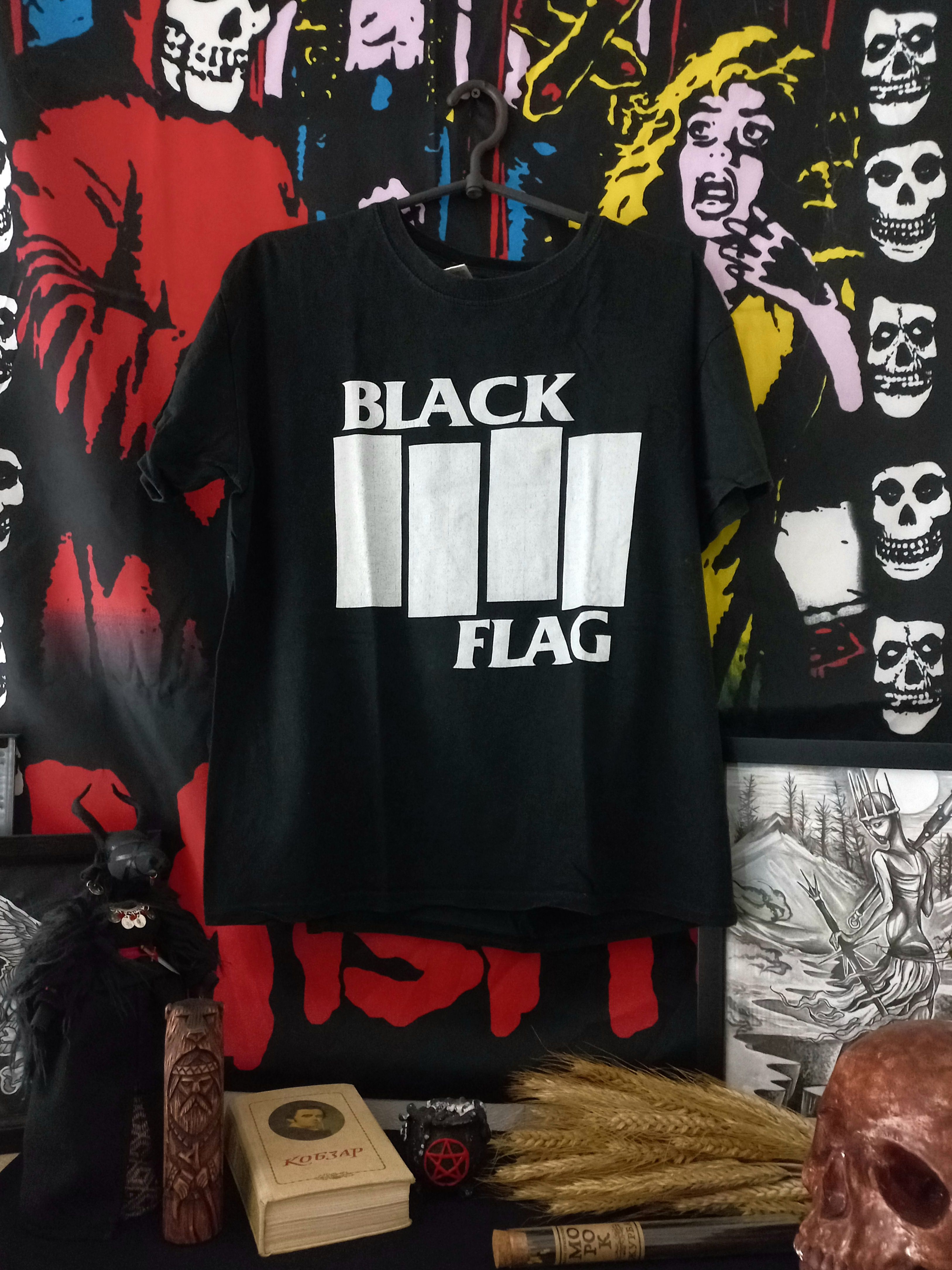 Pre-owned Band Tees X Rock Band Black Flag Vintage T-shirt