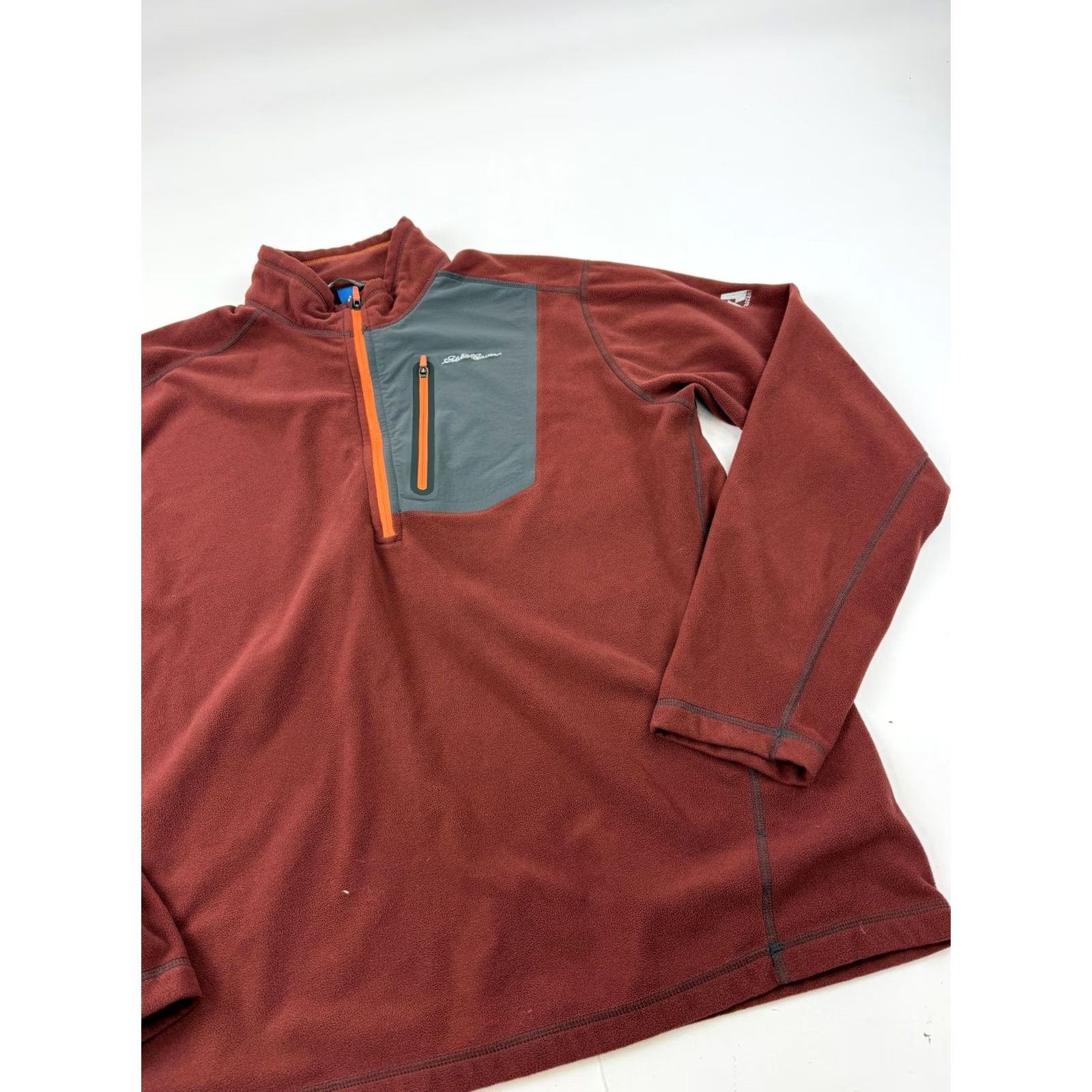 Eddie Bauer Eddie Bauer Pullover Mens XL Red 1/4 Zip Fleece Hiking Outdoor Top First Ascent Facial refinements not included Size US XL / EU 56 / 4 - 3 Thumbnail
