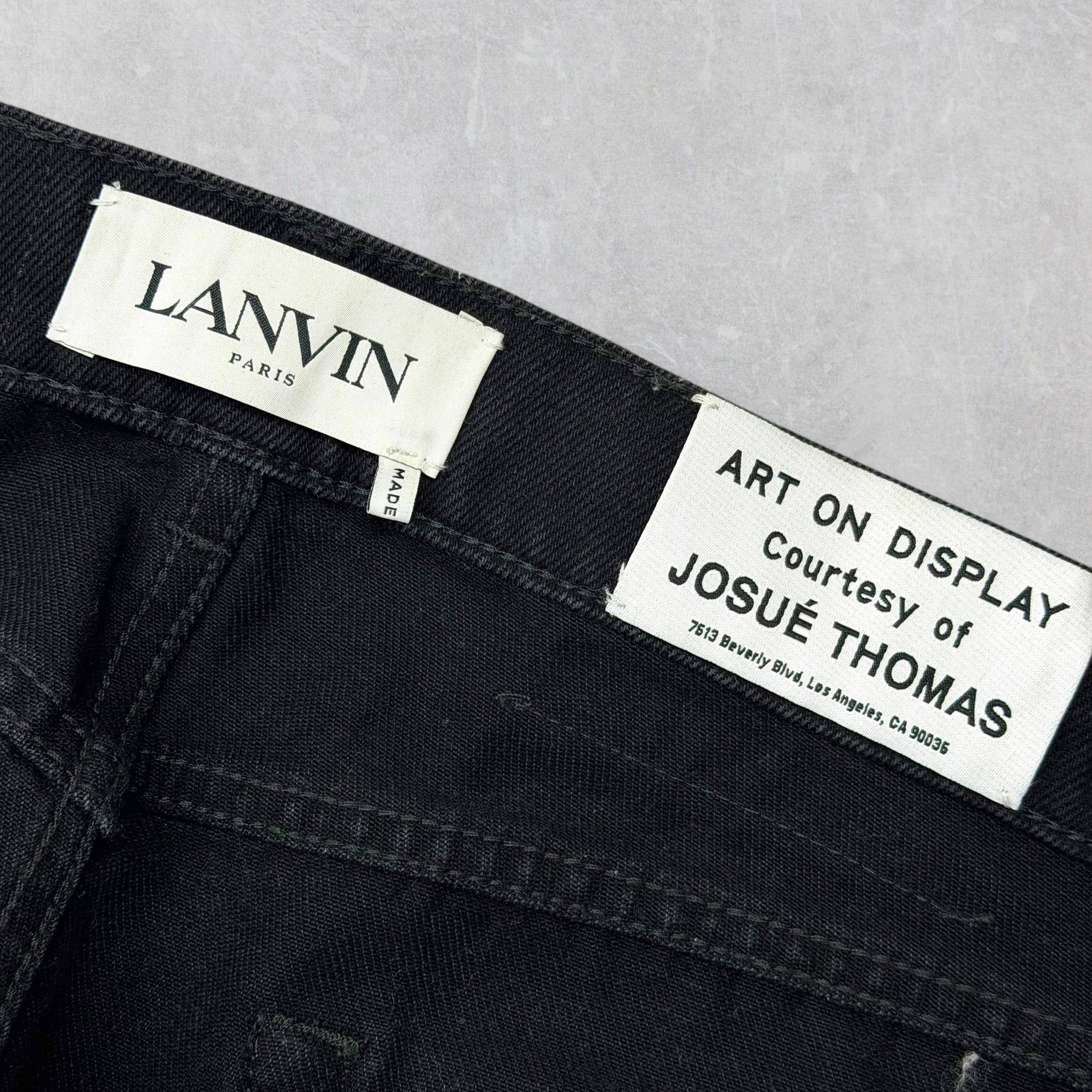 Gallery Dept. Gallery Dept. x Lanvin Leather Detail Jeans 33 Size US 33 - 7 Thumbnail
