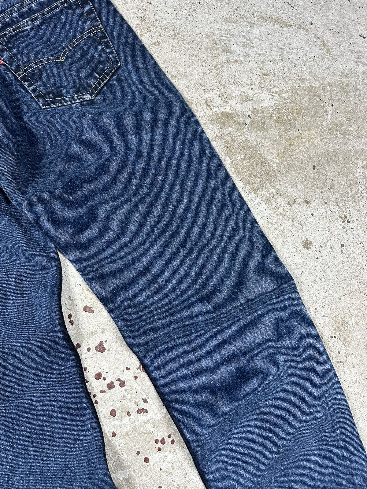 Levi's × Vintage Vintage 90s Levi’s 501 Washed Navy Denim Pants Jeans Size US 30 / EU 46 - 13 Thumbnail