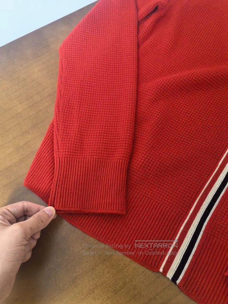 Thom Browne Thom Browne Red Sweater Size US S / EU 44-46 / 1 - 4 Thumbnail