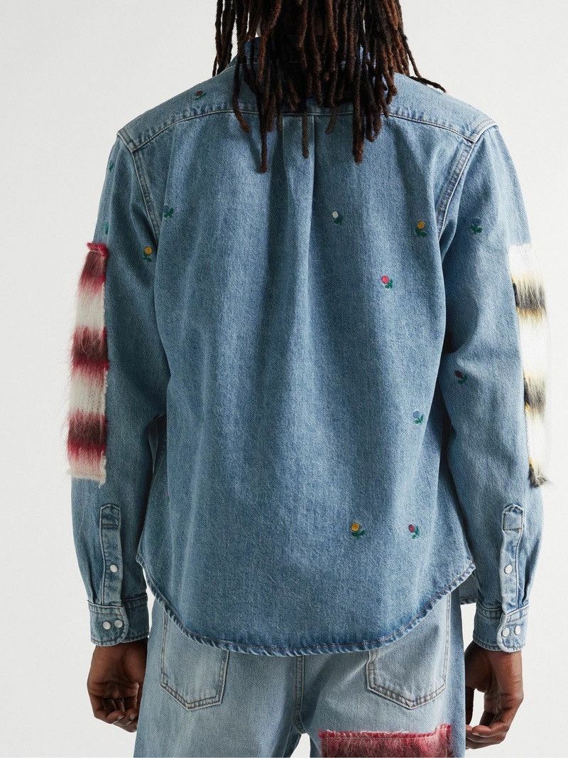 Marni 🔥$1.1K VALUE🔥Marni Mohair Blend Embroidered Denim Jacket Size US XS / EU 42 / 0 - 3 Thumbnail
