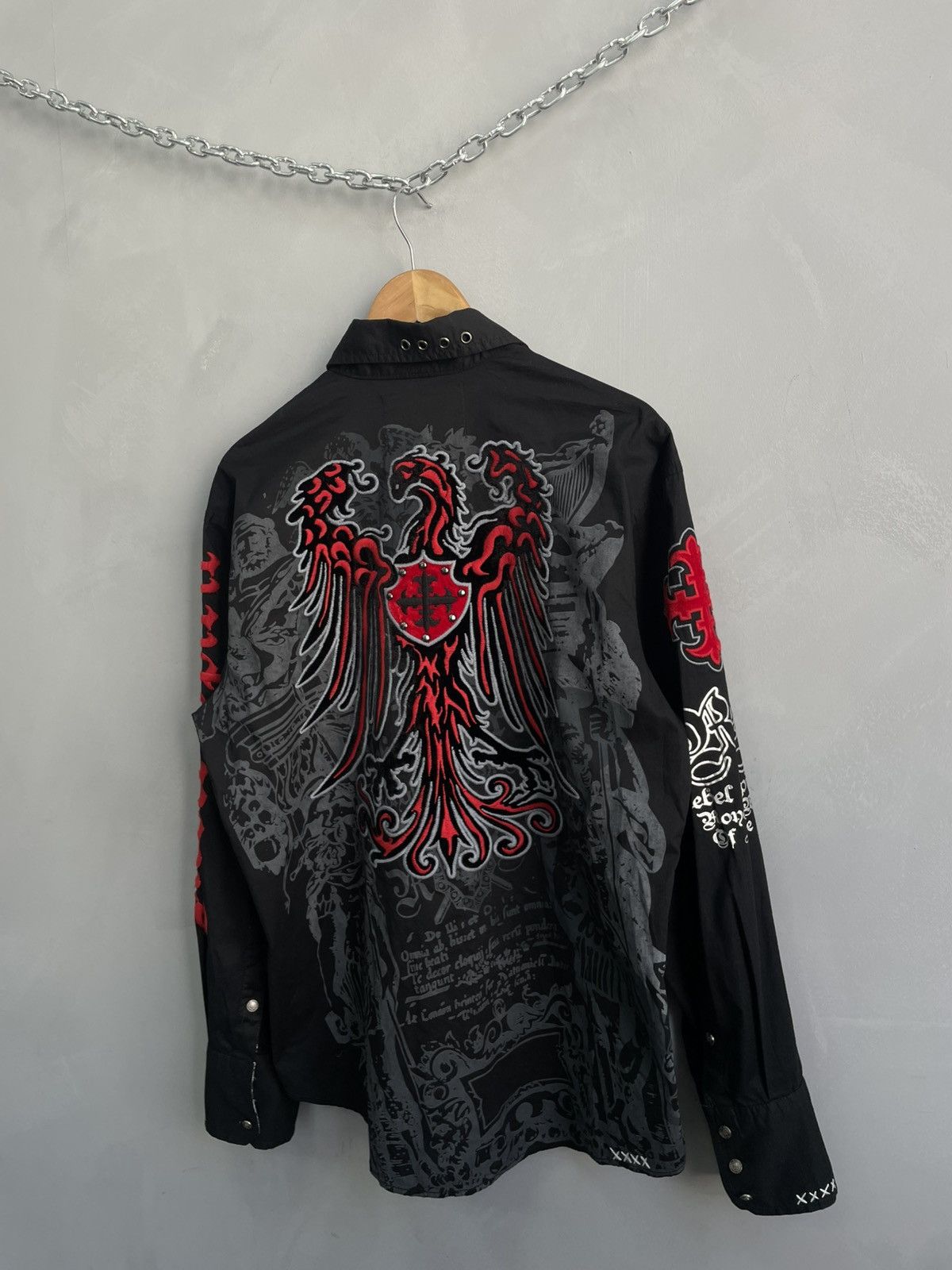 Affliction Vintage opium affliction style punk goth shirt button up Size US L / EU 52-54 / 3 - 13 Thumbnail