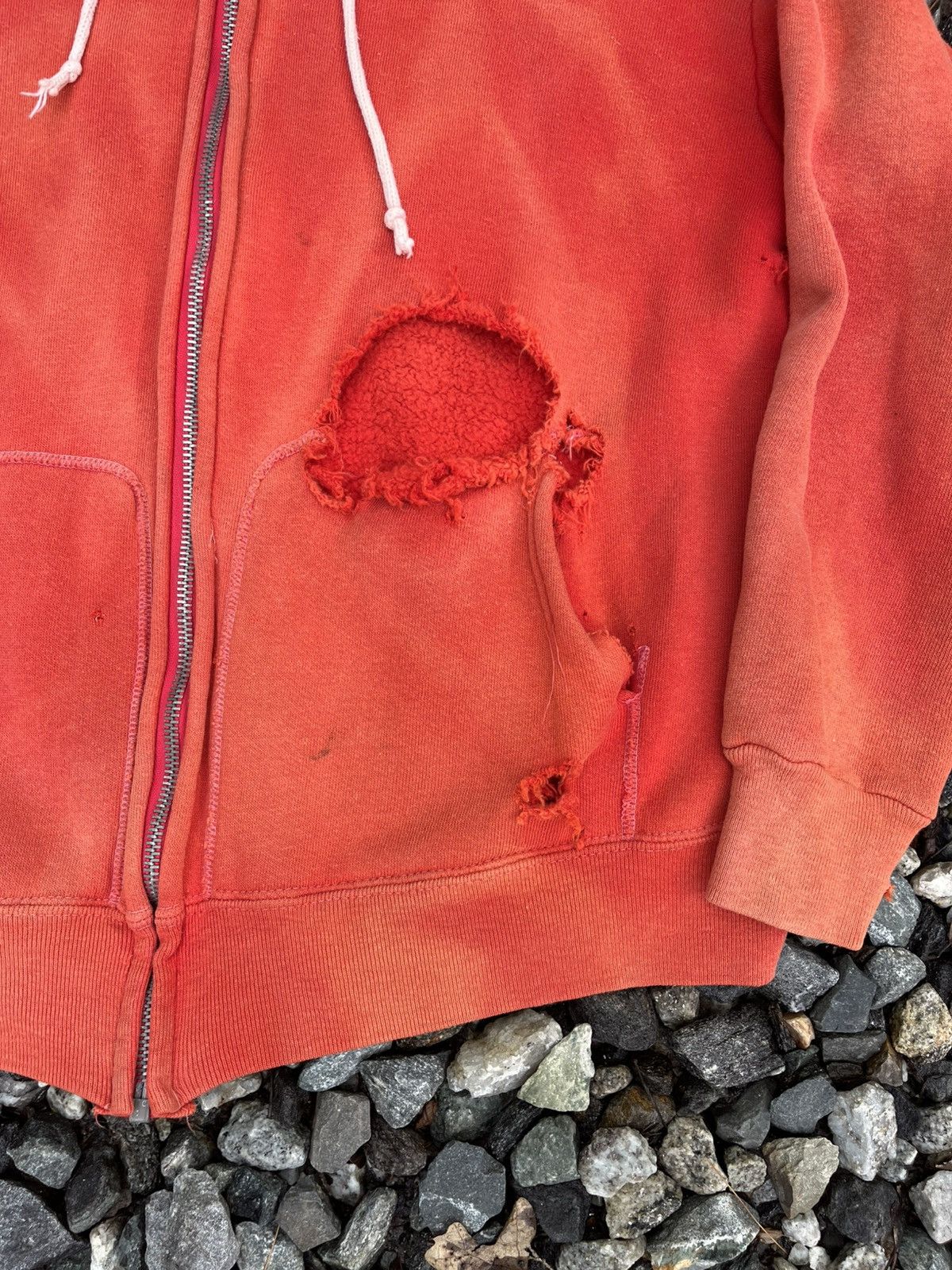 Vintage Vintage 50s 60s Faded Red Zip Up Hoodie Sweatshirt Size US M / EU 48-50 / 2 - 3 Thumbnail