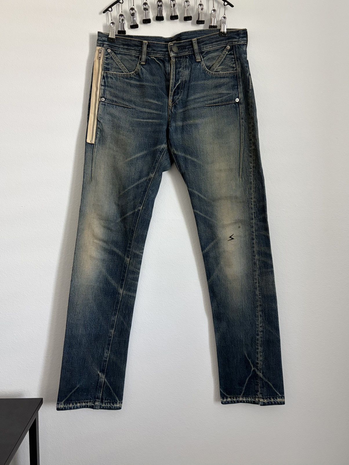 Undercover AW09 “Earmuff Maniac” Side Zip Denim Size US 31 - 1 Thumbnail