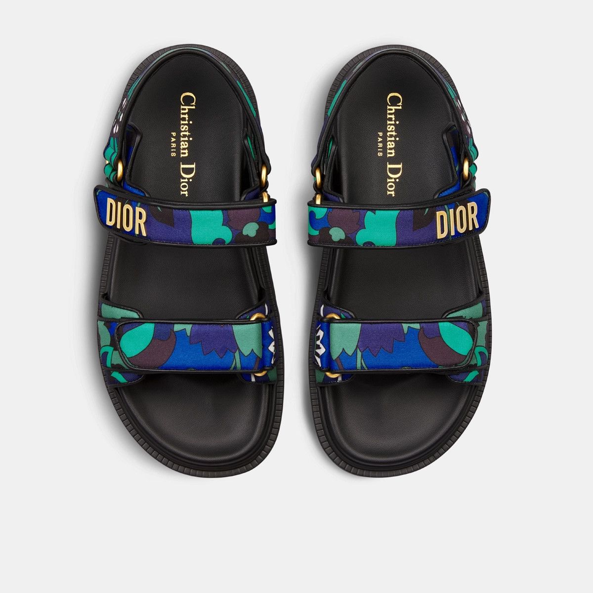 Dior o1bcso1str1224 Sandal in Black & Multicolor Size US 11 / IT 41 - 3 Thumbnail
