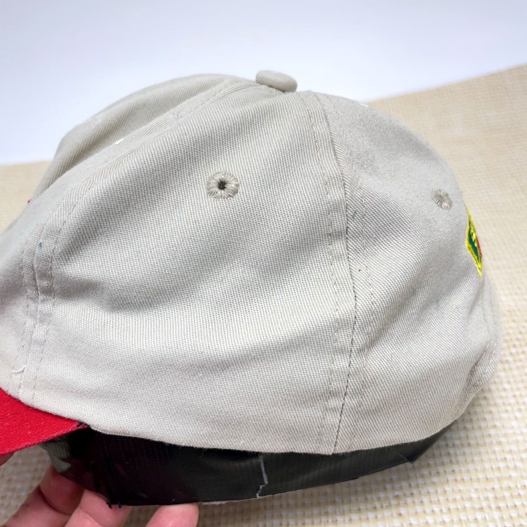 Vintage VINTAGE Beck's Seed Hat Cap Snap Back Made In USA Red 80s 90s Farm Agriculture Mens Size ONE SIZE - 6 Thumbnail