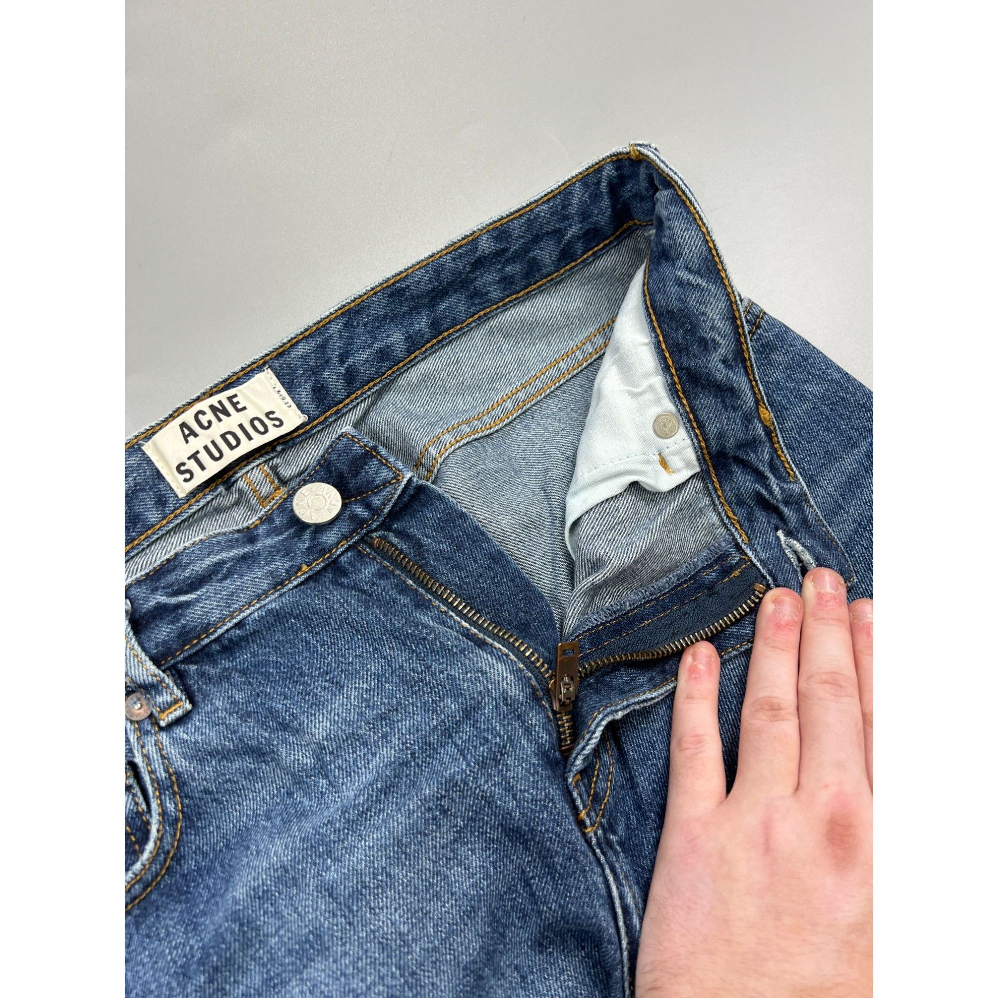 Acne Studios Acne Studios Pop Vintage Blue Denim Jeans Pants (Y0946) Size US 36 / EU 52 - 6 Thumbnail