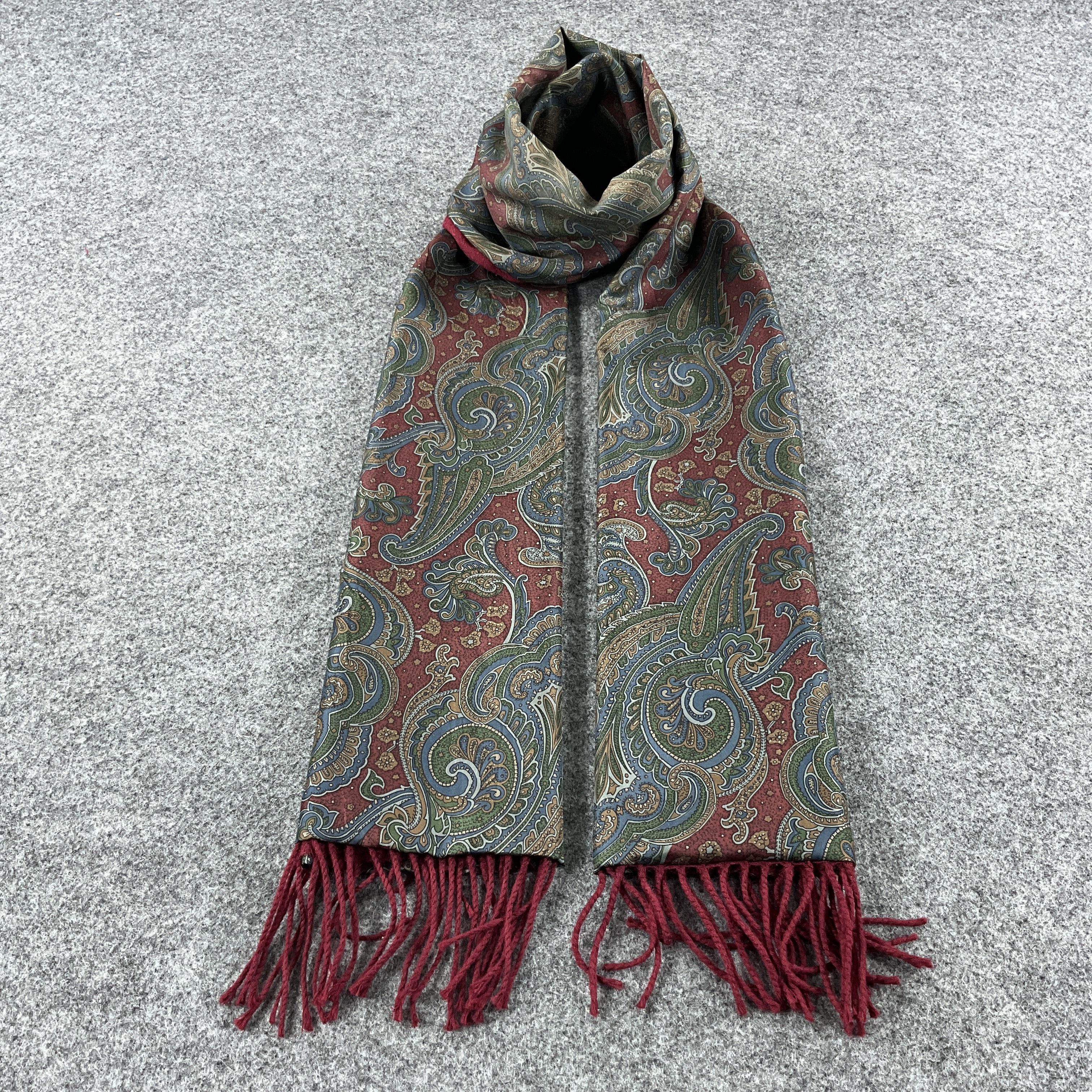 Vintage Kinloch Anderson Paisley Scarf / Muffler / Neckwear T1241 Size ONE SIZE - 4 Thumbnail