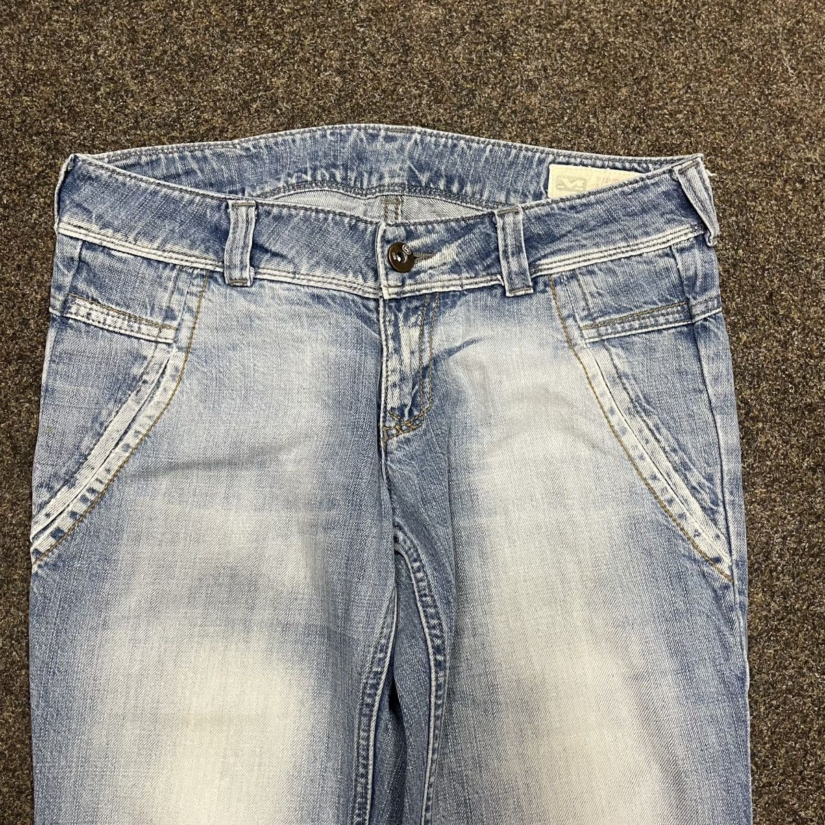 Vintage Vintage Y2K Baggy Flared Jeans Sun Faded Archive Skate Logo Size 32" / US 10 / IT 46 - 4 Thumbnail