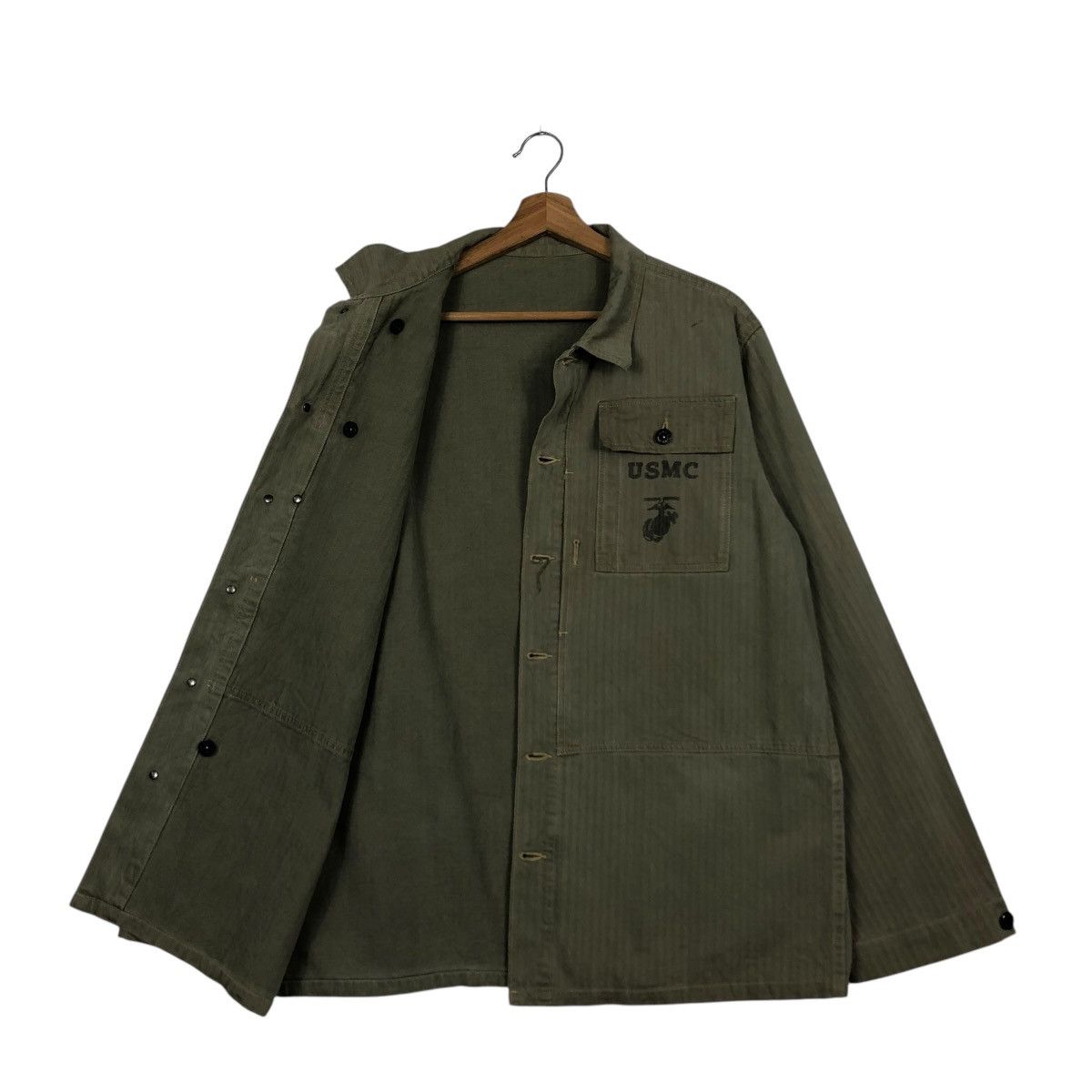 Buzz Rickson's 🔥TRUE VINTAGE REPRODUCTION 1940’s PW44 JACKET USMC HBT USA Size US M / EU 48-50 / 2 - 10 Thumbnail