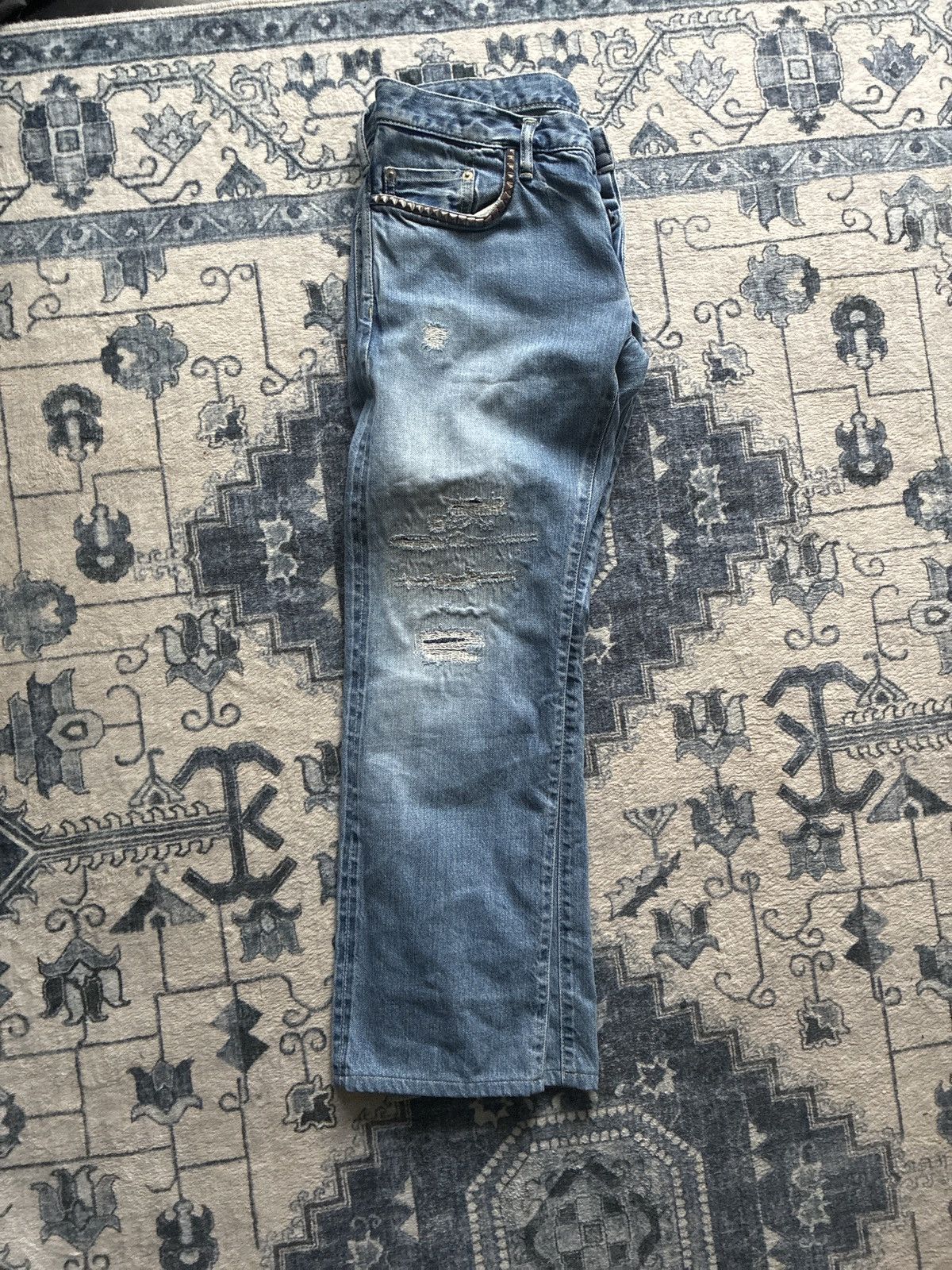 Hysteric Glamour × Japanese Brand Hysteric Glamour Studded Pocket Denim Size US 30 / EU 46 - 2 Thumbnail