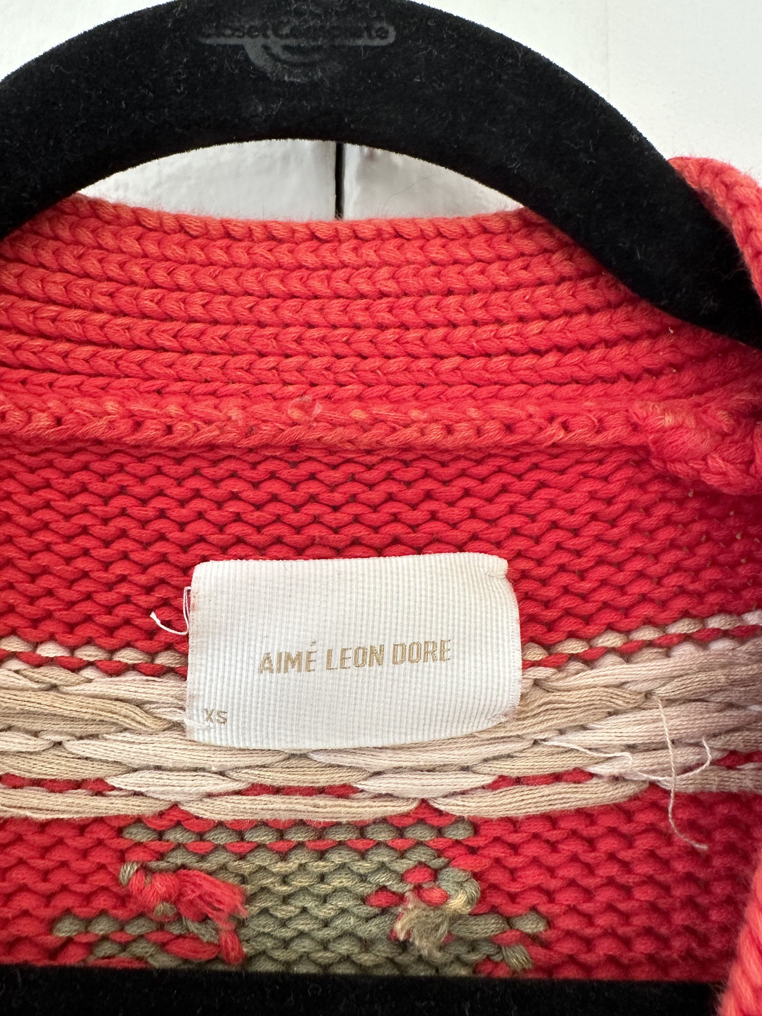 Aime Leon Dore Aime Leon Dore Geometric Knit Cardigan Size US XS / EU 42 / 0 - 2 Thumbnail