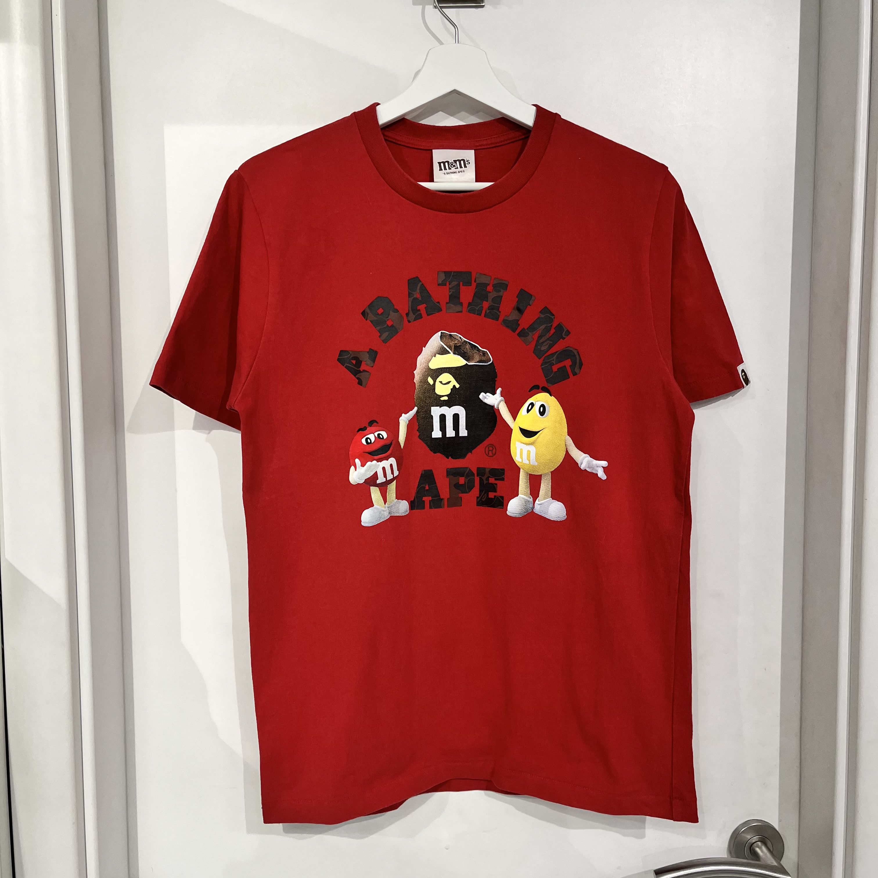 Bape Bape x M&M's Womens College Tee Red Size M / US 6-8 / IT 42-44 - 1 Thumbnail