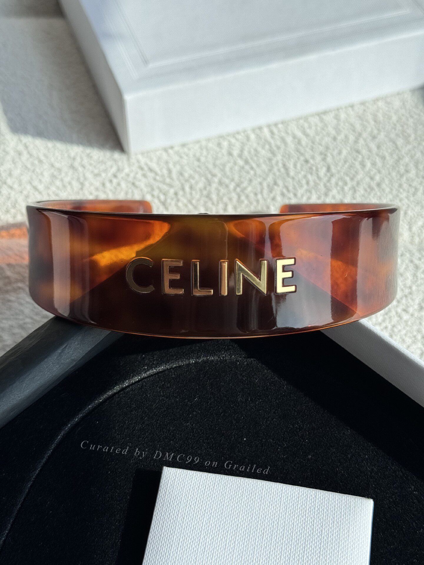 Celine Celine Tortoiseshell Acetate Headband Size ONE SIZE - 1 Thumbnail