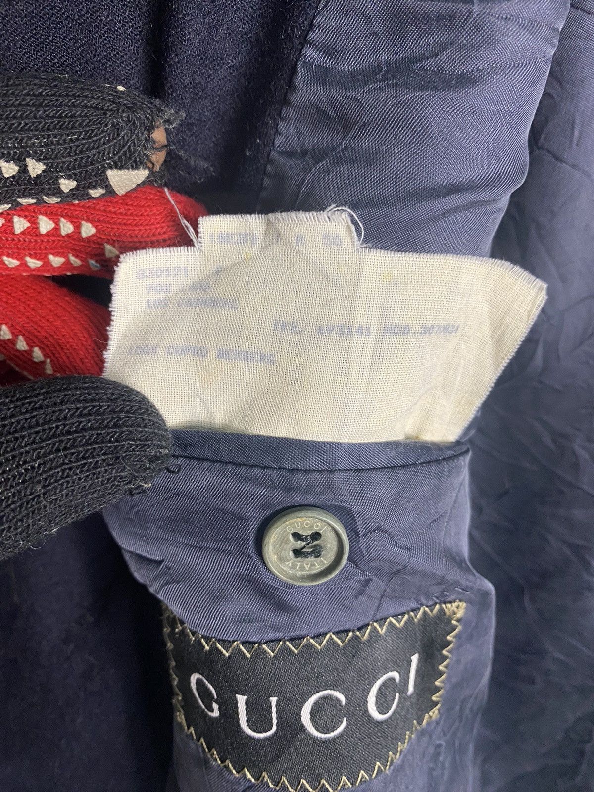 Gucci VINTAGE GUCCI WOOL BLAZER JACKET Size 50S - 8 Thumbnail