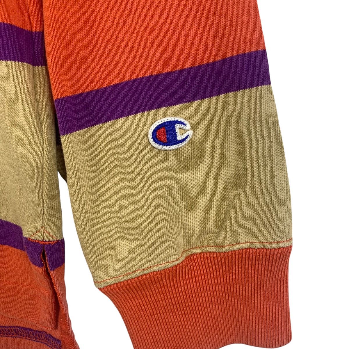 Champion Vintage CHAMPION REVERSE WEAVE Striped Tee Shirt Size S / US 4 / IT 40 - 3 Thumbnail