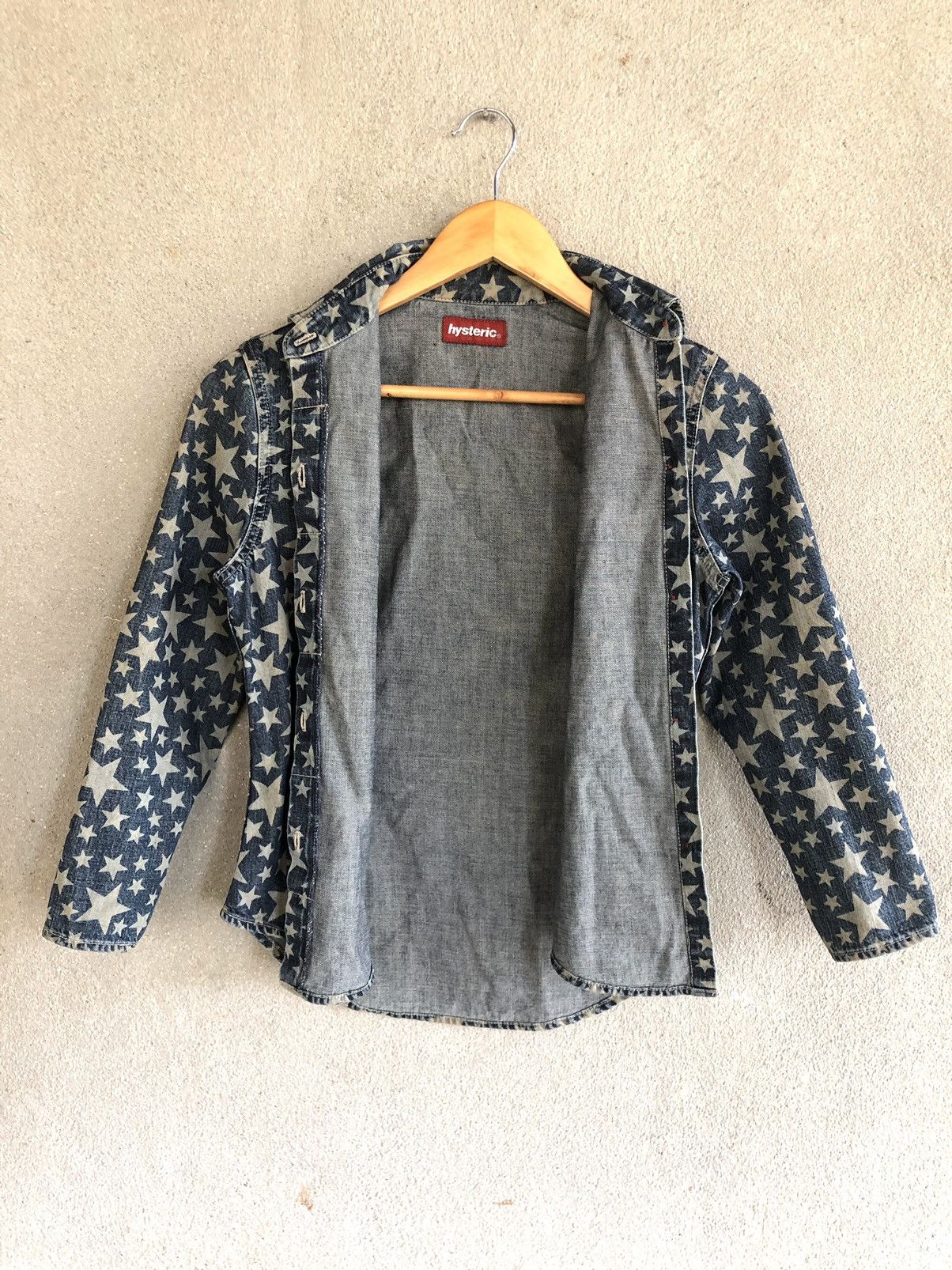 Hysteric Glamour Hysteric Glamour all over print stars denim shirts Size S / US 4 / IT 40 - 4 Thumbnail