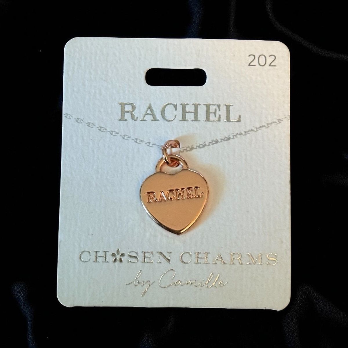 Other Chosen Charms rose gold Rachel name heart charm Size ONE SIZE - 1 Thumbnail