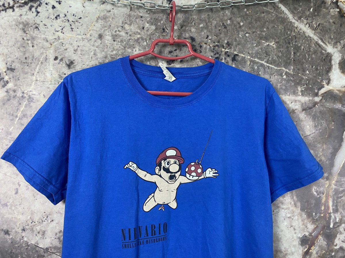 Nirvana Men’s Nirvario Smells like Mushrooms T-Shirt Vintage Size L Size US L / EU 52-54 / 3 - 2 Thumbnail