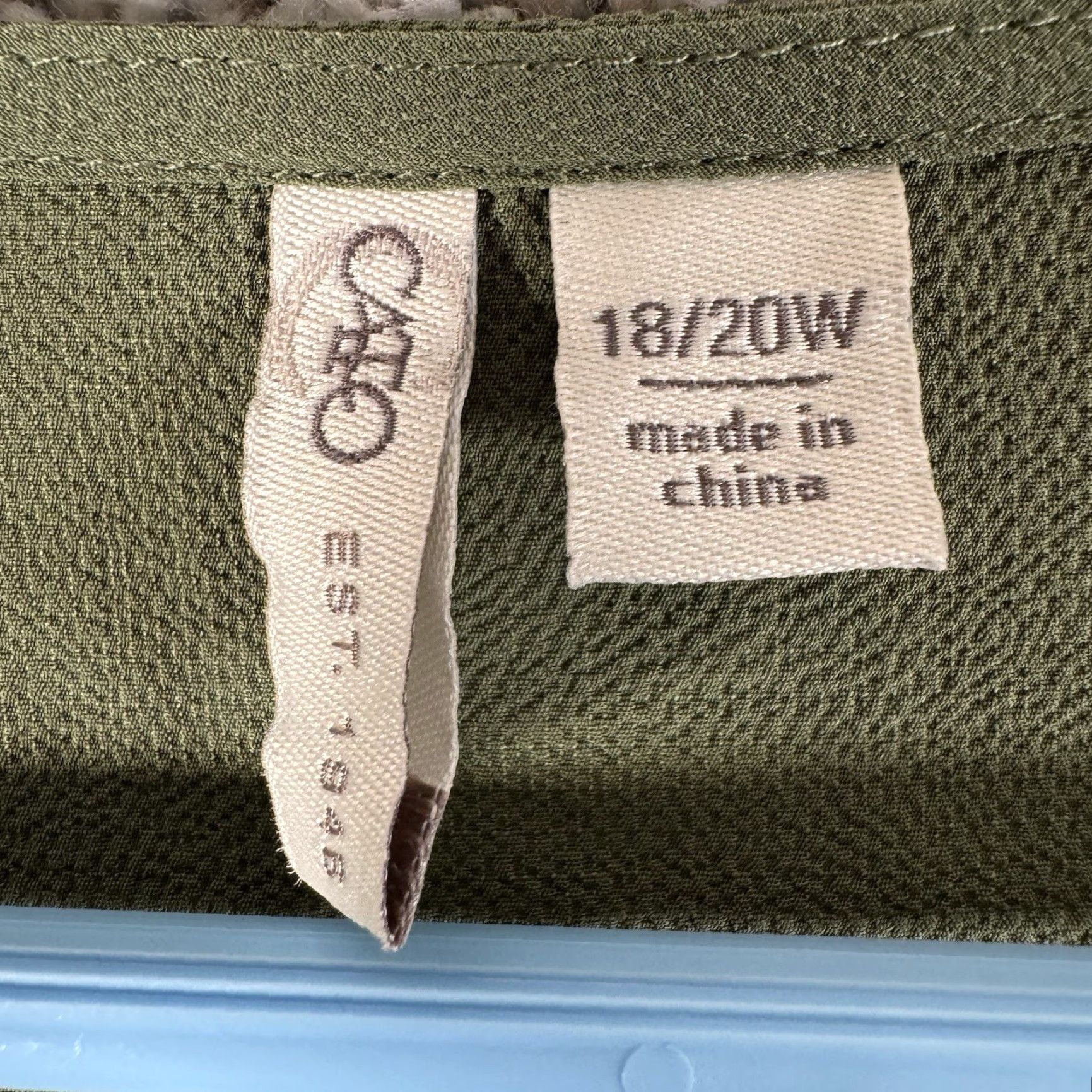 Vintage Cato Blouse Women Plus 18W 18/20W Green Casual Work Office Draped Relaxed Comfort Shirt Size XXL / US 16-18 / IT 52-54 - 6 Thumbnail