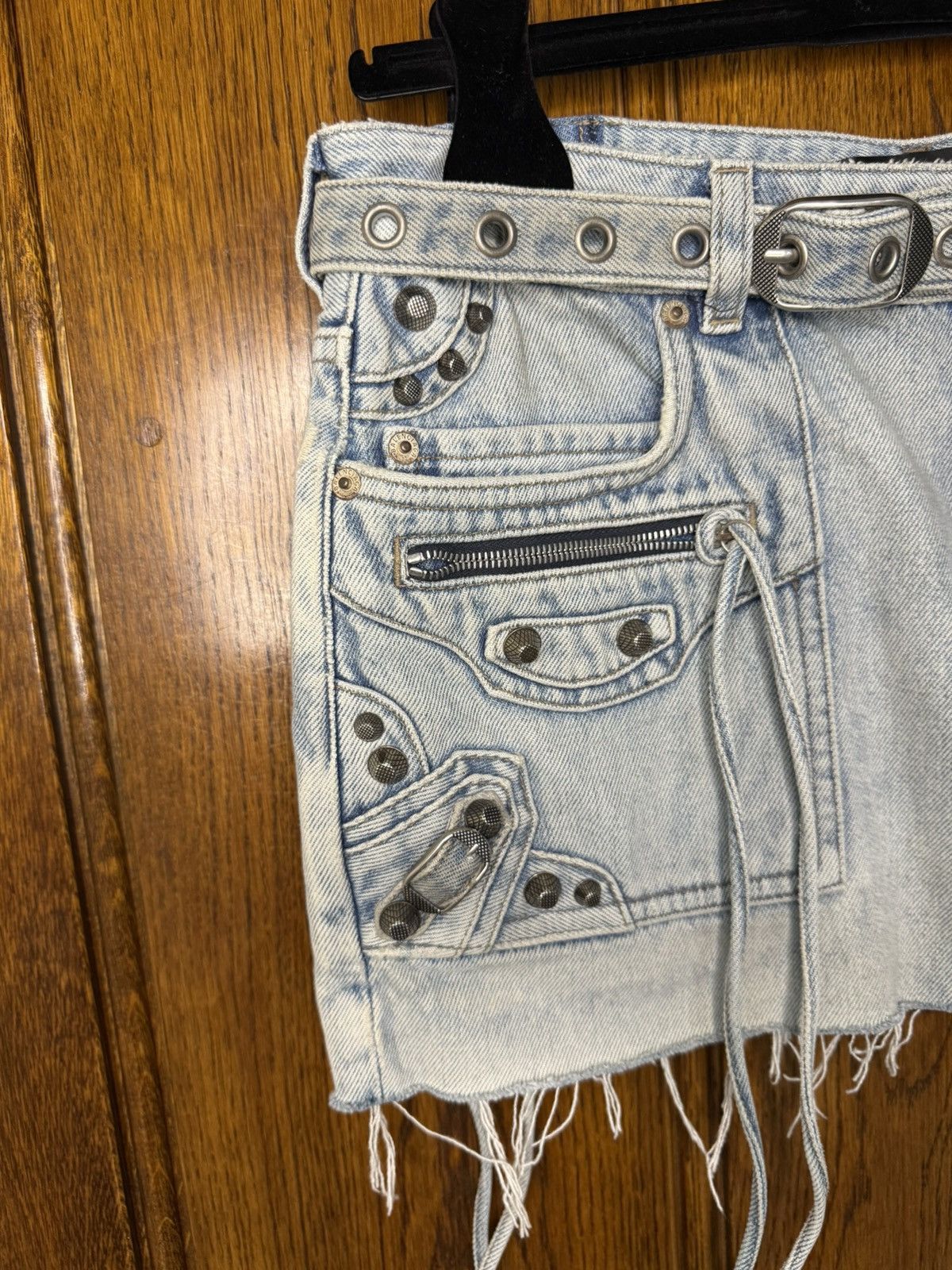 Balenciaga $4k+ FW23 Balenciaga demna studded Cagole skirt Demna grail Size US 30 / EU 46 - 11 Thumbnail