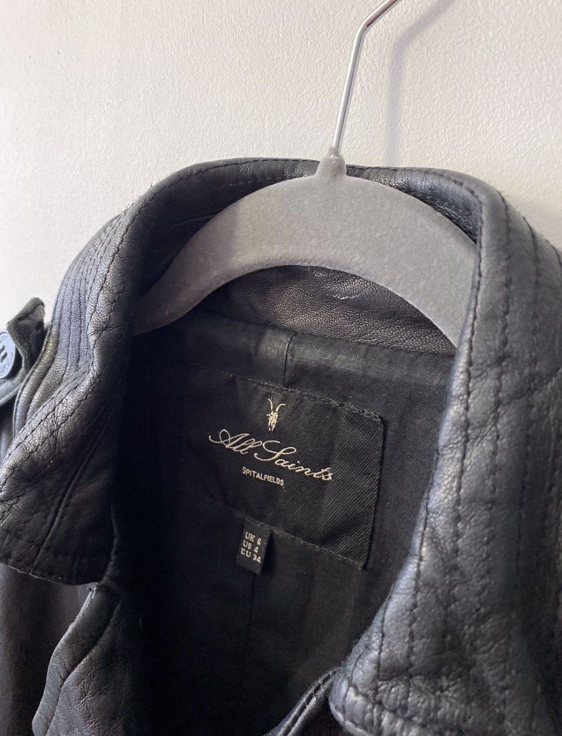 Allsaints Vintage Allsaints Leather Jacket Size XS / US 0-2 / IT 36-38 - 4 Thumbnail