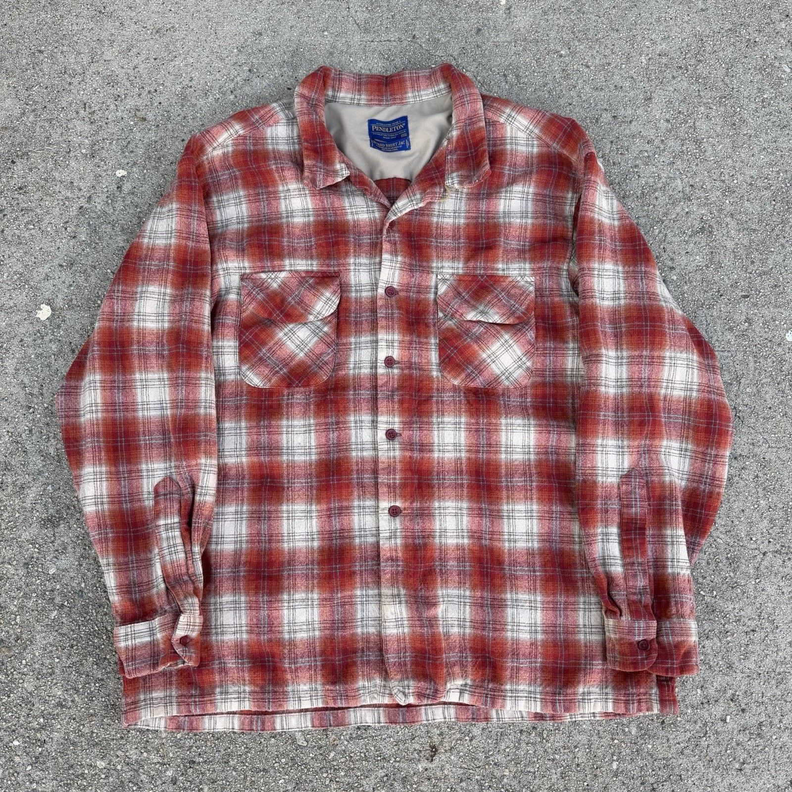 Pendleton Pendleton Plaid Wool Board Shirt Jac Loop Collar Surf 3XL Size US XXL / EU 58 / 5 - 1 Thumbnail