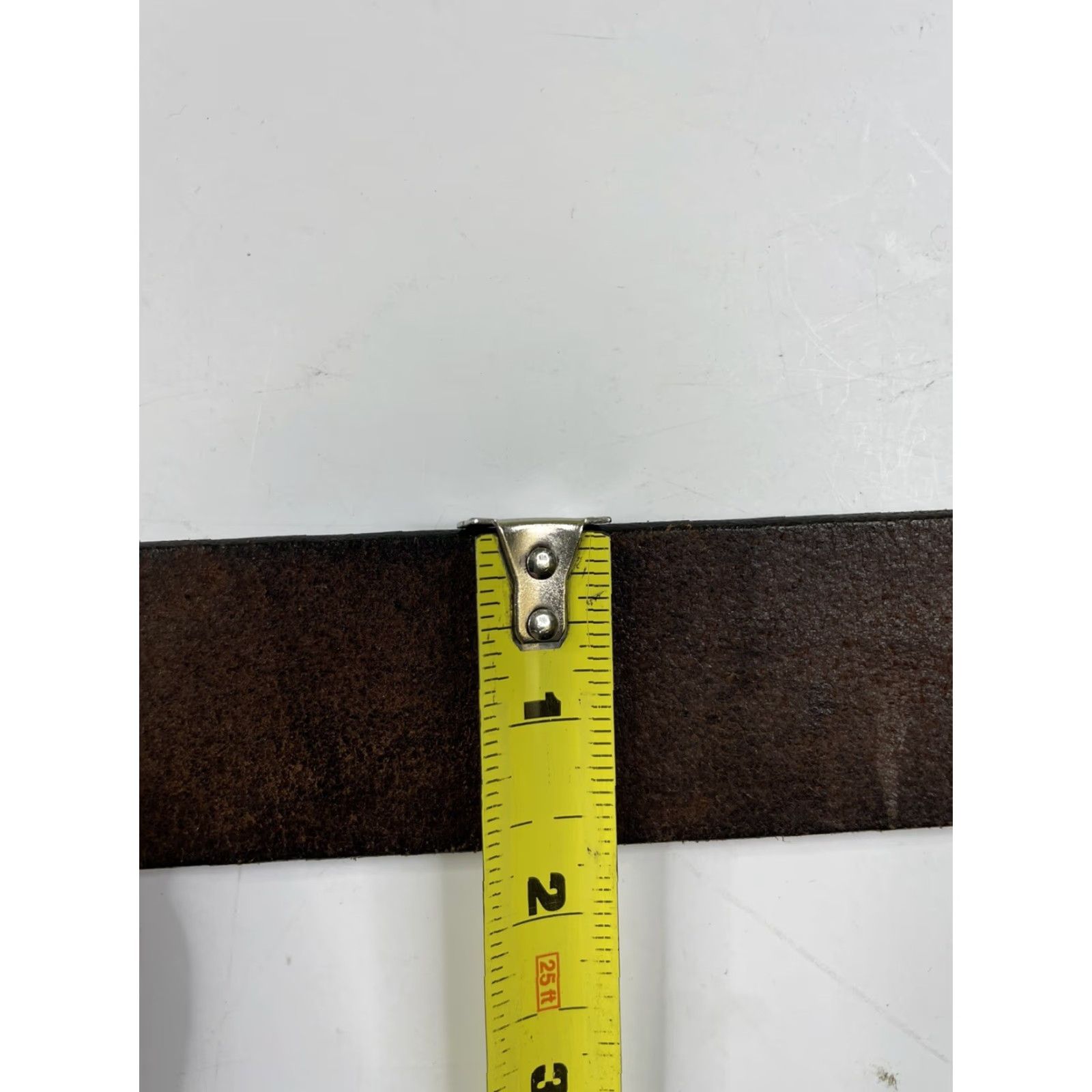 Ralph Lauren VINTAGE Ralph Lauren Belt Leather Brown Mens 42 USA Made Thick Heavy Brass Buckle Size 42 Minimal wear Size 42 - 7 Thumbnail