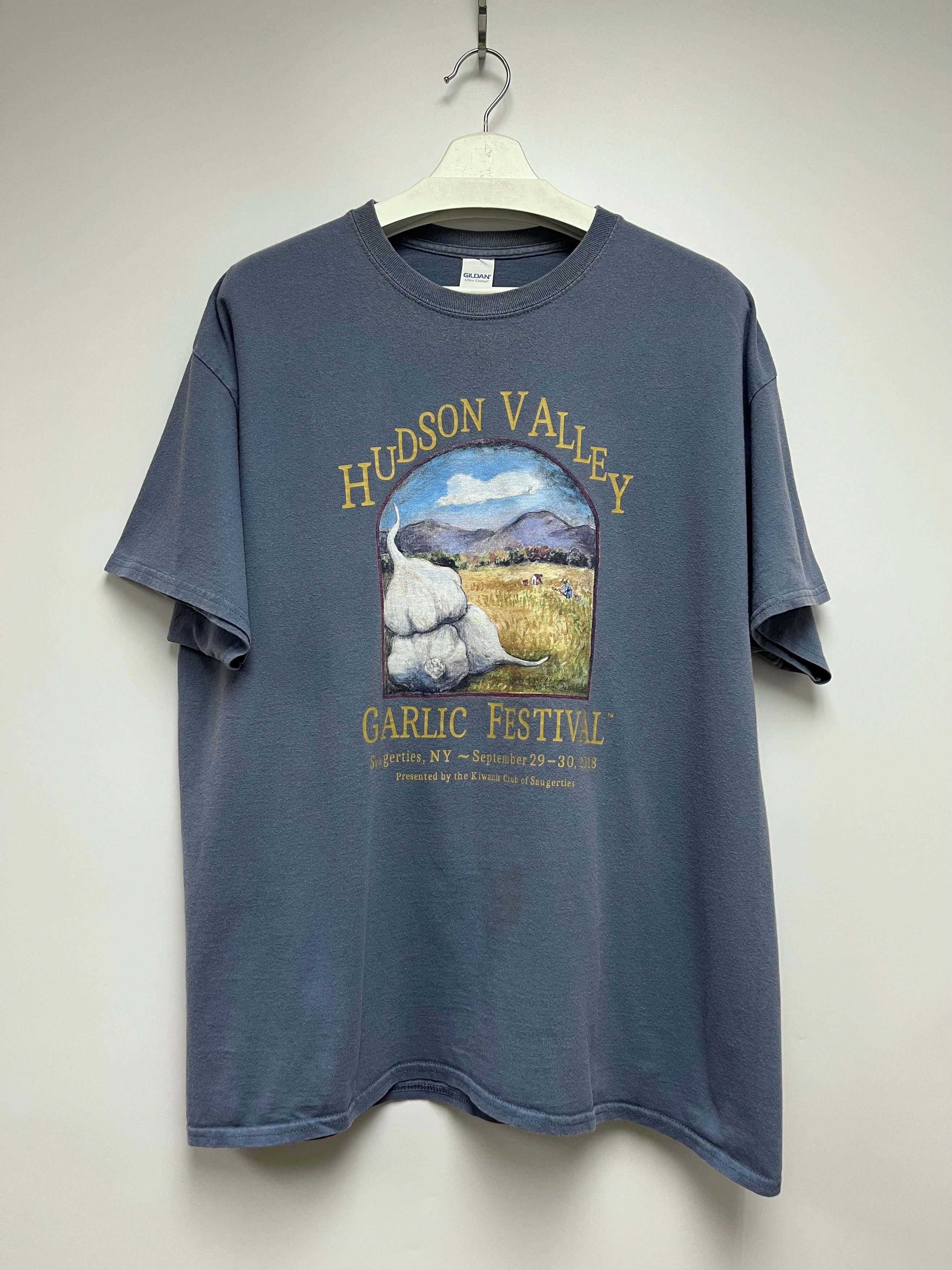 Vintage VINTAGE GILDAN 'HUDSON VALLEY GARLIC FESTIVAL' T-SHIRT Size US L / EU 52-54 / 3 - 1 Thumbnail