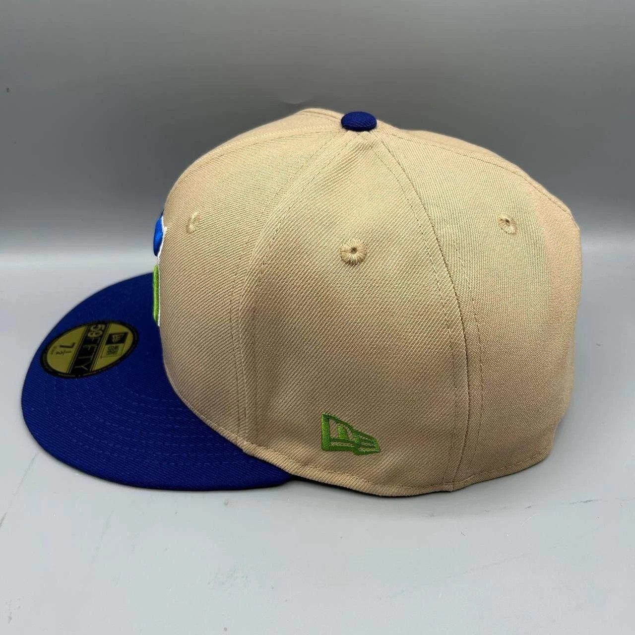 New Era Hartford Whalers Hat Men 7 1/2 Brown Blue NHL Fitted Cap New Size ONE SIZE - 3 Thumbnail