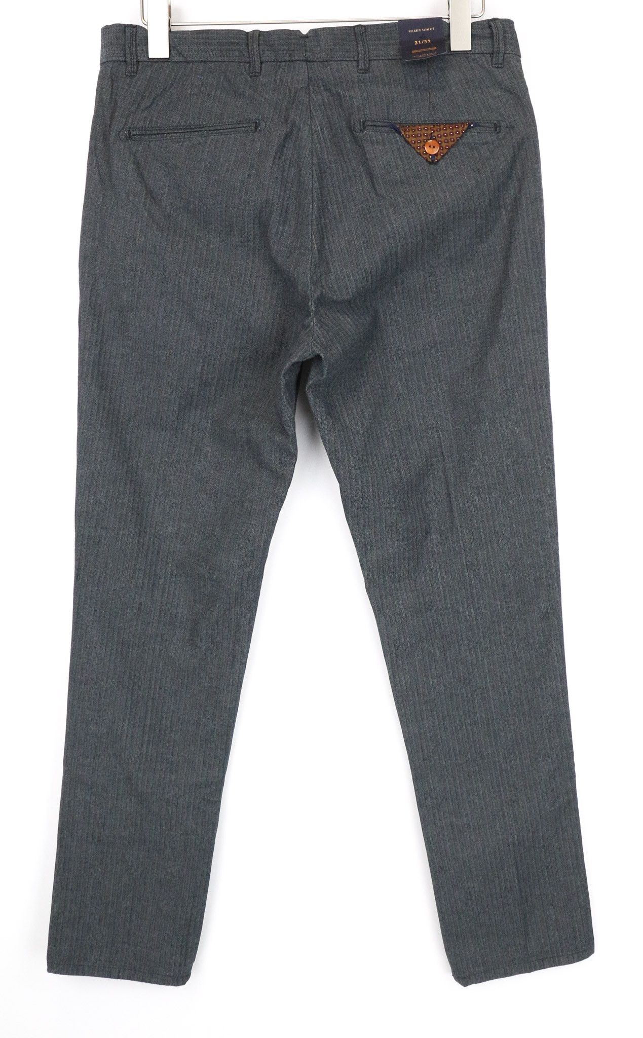 Scotch & Soda BLAKE W31/L32 Grey Stretch Patterned Trousers 74507 Size US 31 - 2 Thumbnail