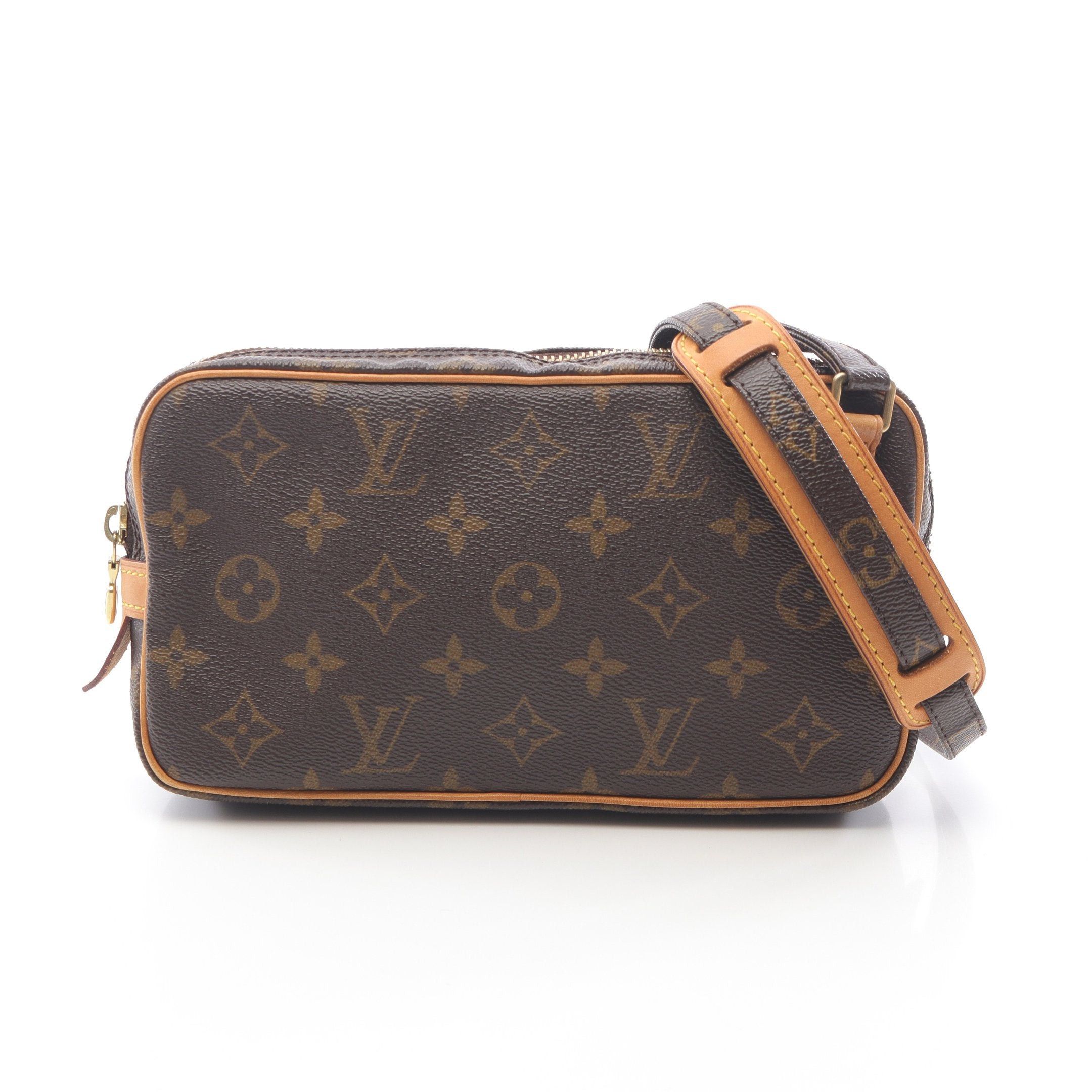 Louis Vuitton Louis Vuitton Marly Monogram Shoulder Bag Leather Brown Size ONE SIZE - 1 Thumbnail