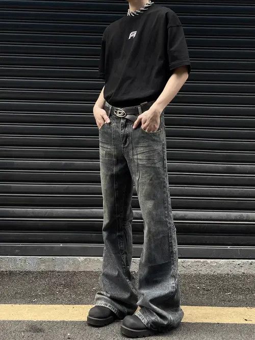 Japanese Brand Mayumi x Yuki Light Blue Vintage Loose Casual Jeans Size US 32 / EU 48 - 6 Thumbnail
