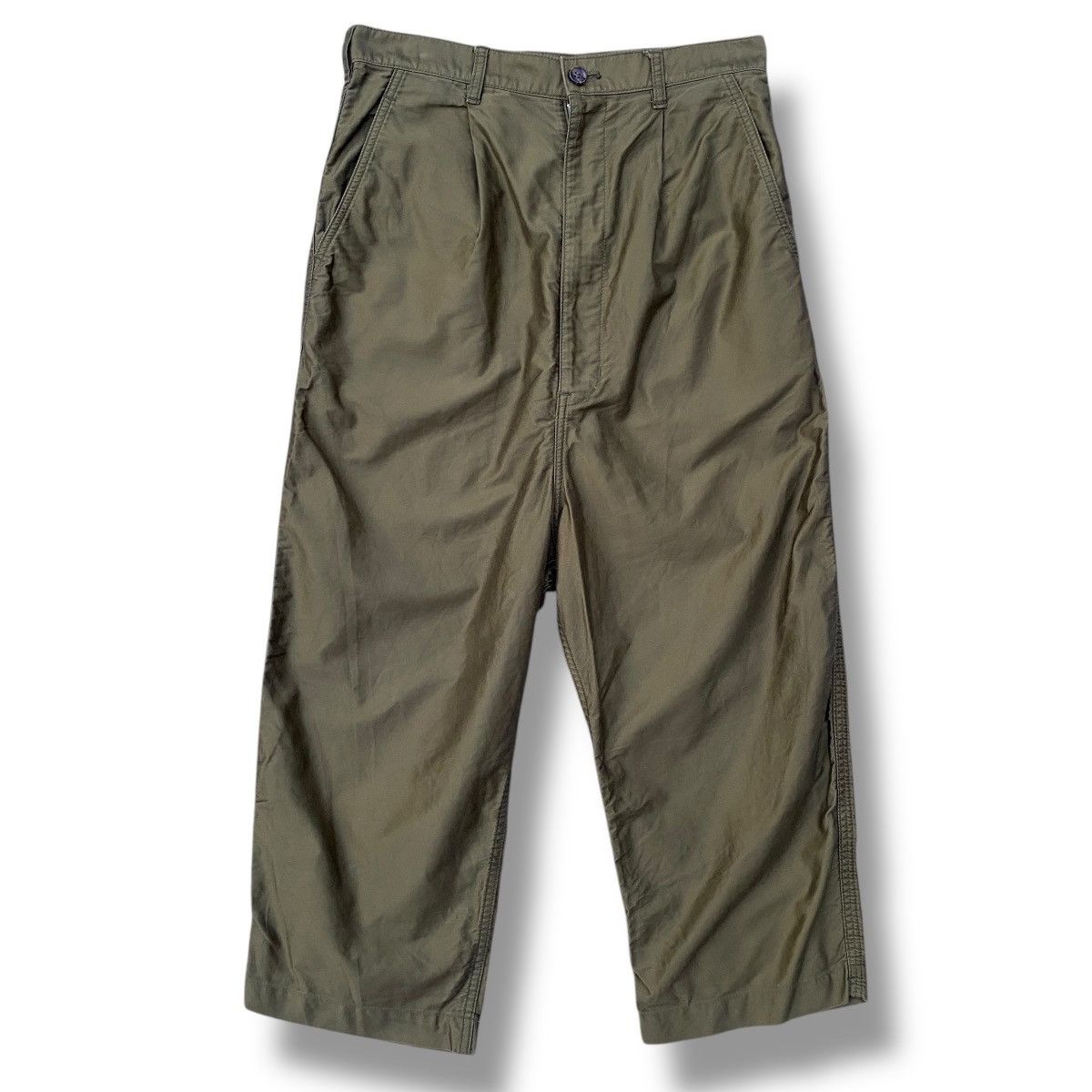 Comme des Garcons Homme Comme des Garcons Homme Olive High-waist Pants AD2018 Size US 30 / EU 46 - 1 Thumbnail
