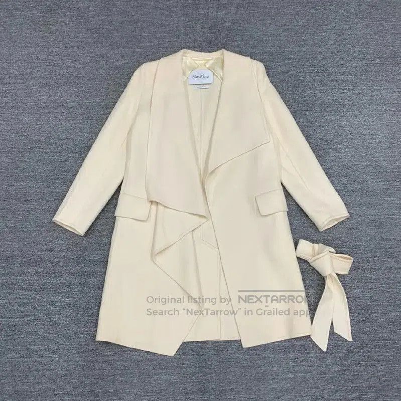 Max Mara MaxMara Cream Cotton Women's Trench Coat . Size S / US 4 / IT 40 - 1 Thumbnail